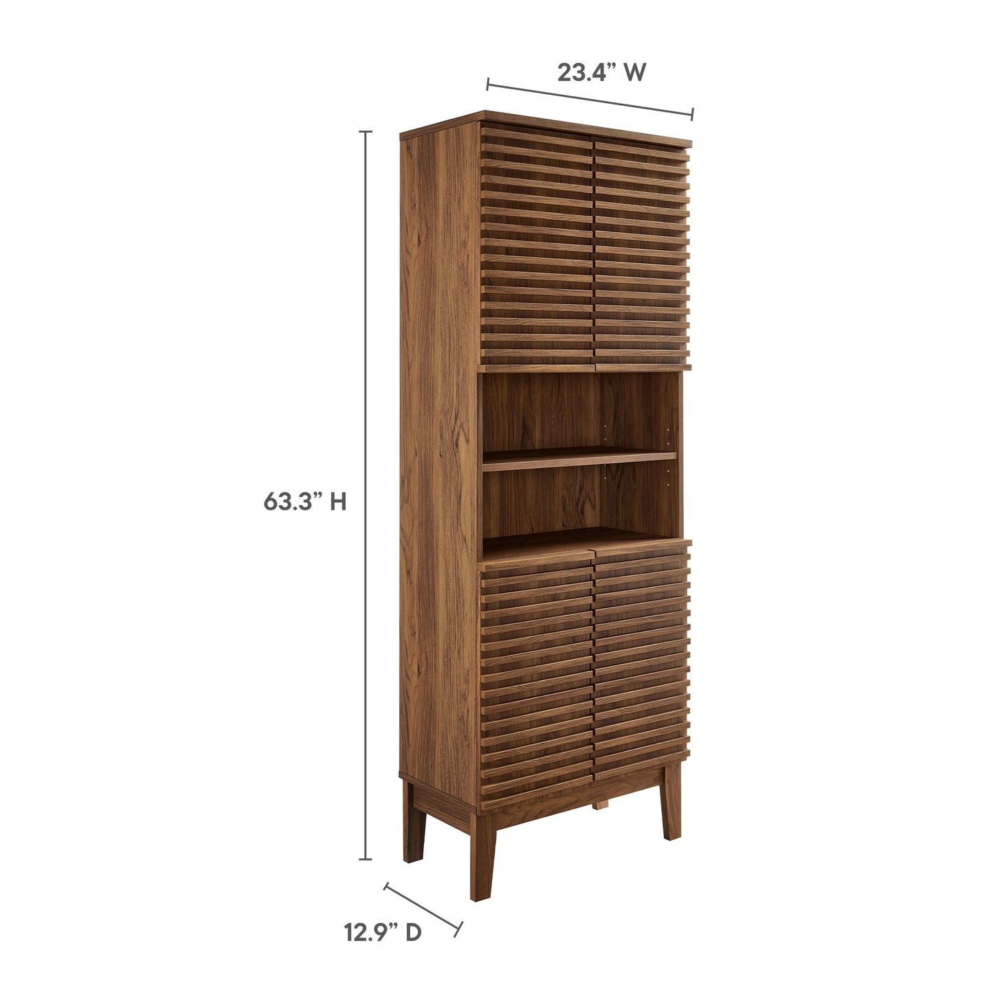 Render Tall Bathroom Storage Cabinet by Modway EEI-6852-WAL