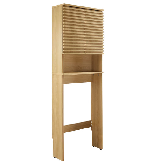 Render Over the Toilet Bathroom Storage Cabinet by Modway EEI-6853-OAK