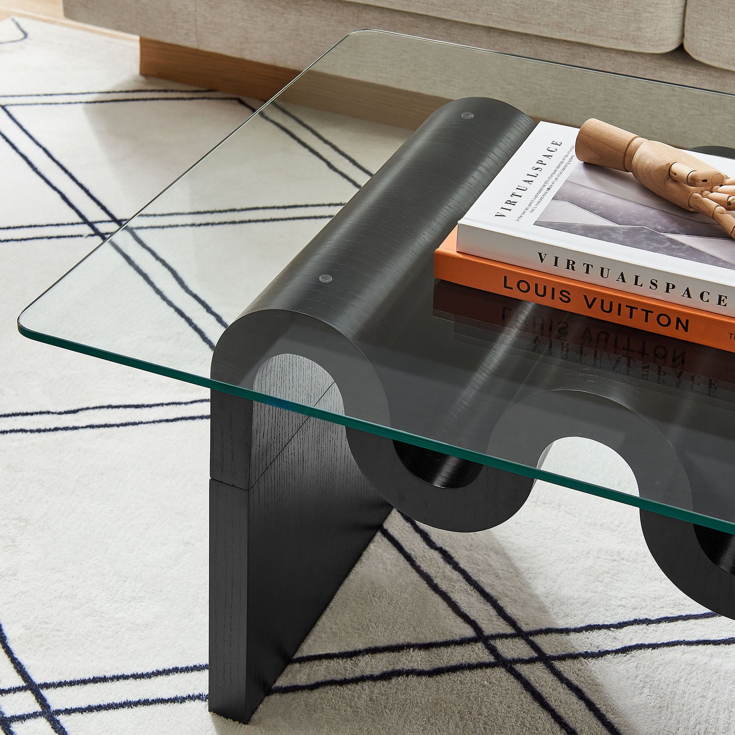 Ondine Glass Top Coffee Table by Modway EEI-6900