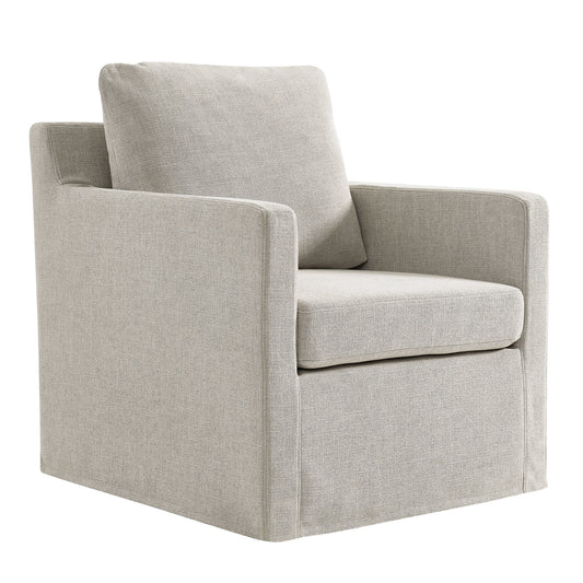 Serene Linen Slipcovered Swivel Armchair by Modway EEI-6910