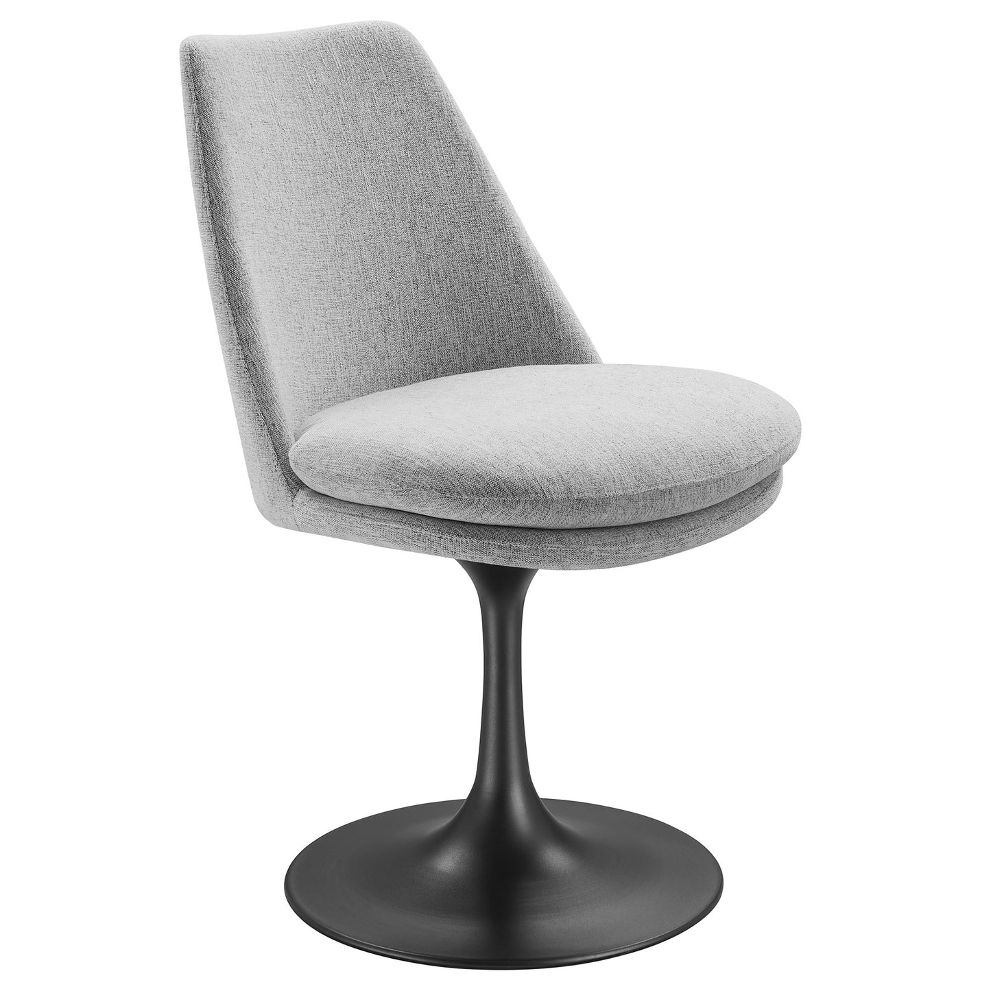 Lippa Upholstered Swivel Dining Chair by Modway EEI-6953-BLK-HLG