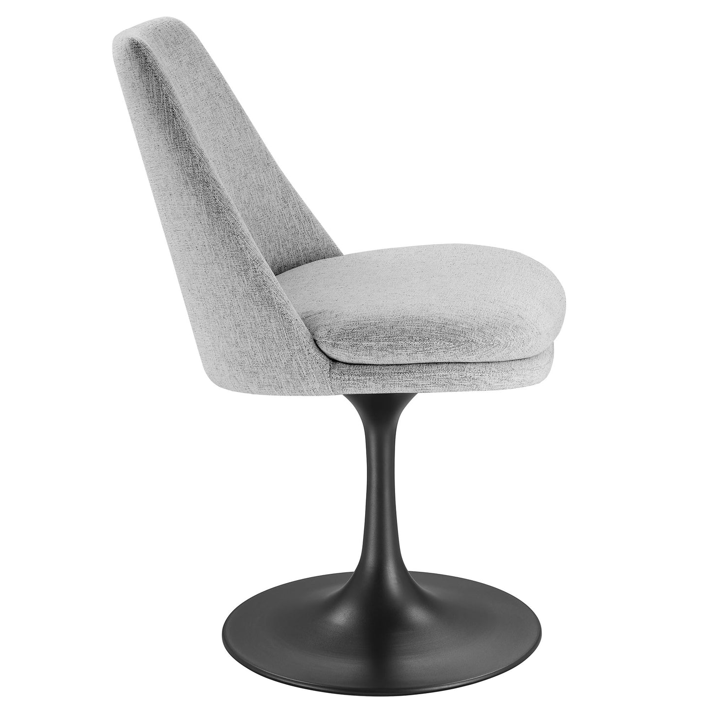 Lippa Upholstered Swivel Dining Chair by Modway EEI-6953-BLK-HLG