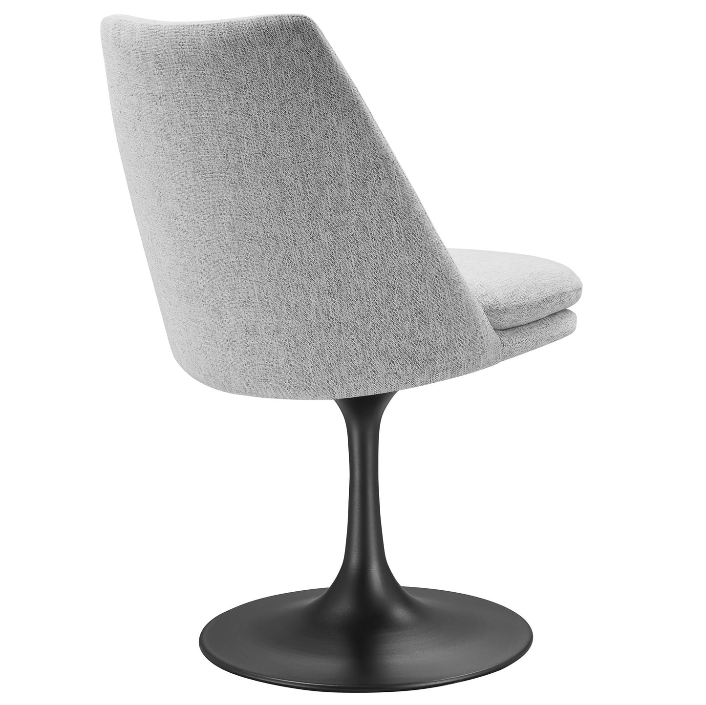 Lippa Upholstered Swivel Dining Chair by Modway EEI-6953-BLK-HLG