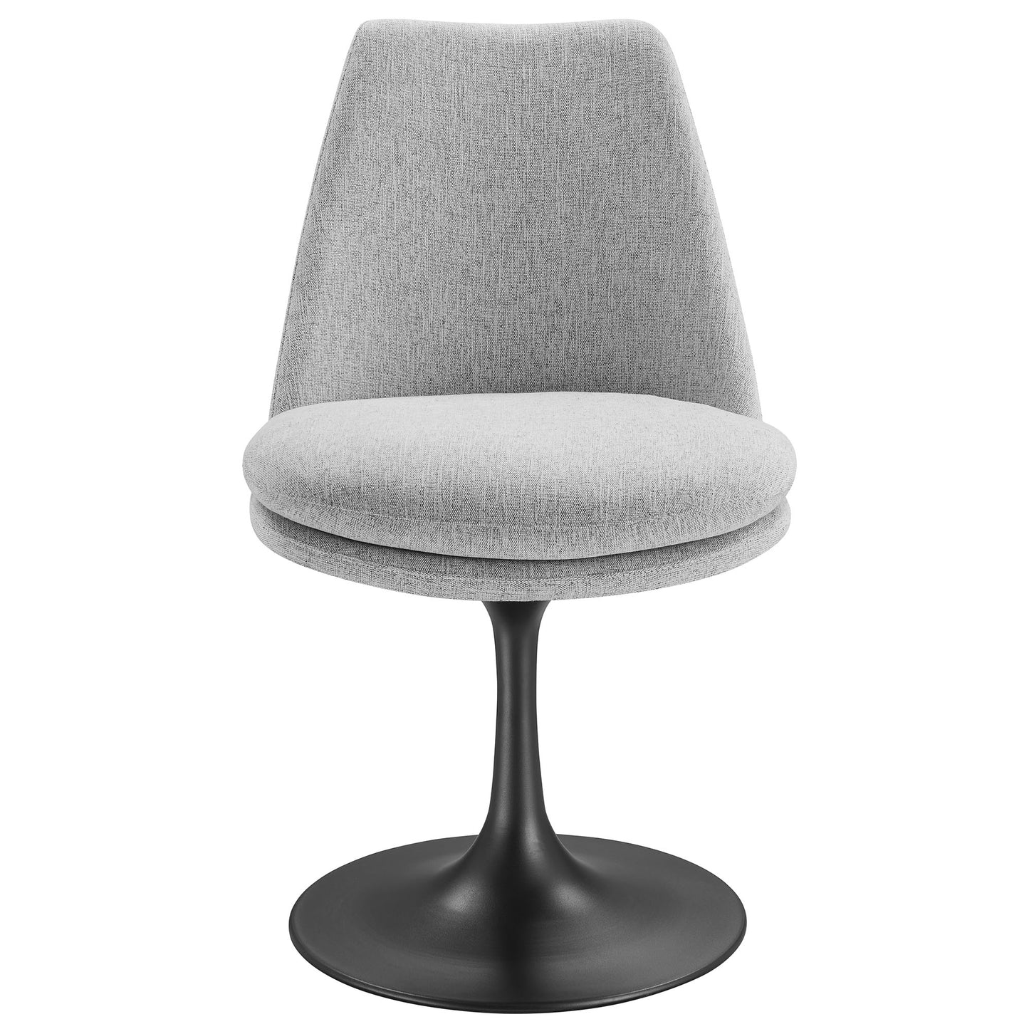 Lippa Upholstered Swivel Dining Chair by Modway EEI-6953-BLK-HLG