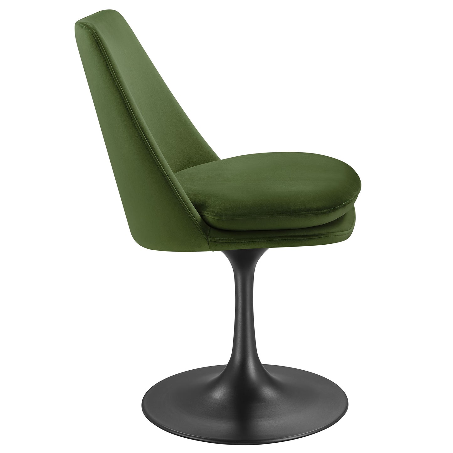 Lippa Performance Velvet Swivel Dining Chair by Modway EEI-6954-BLK-MOG