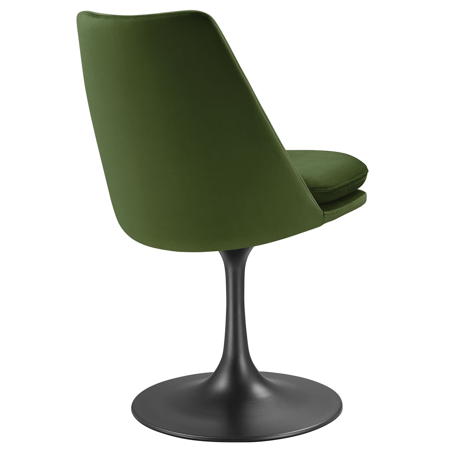 Lippa Performance Velvet Swivel Dining Chair by Modway EEI-6954-BLK-MOG