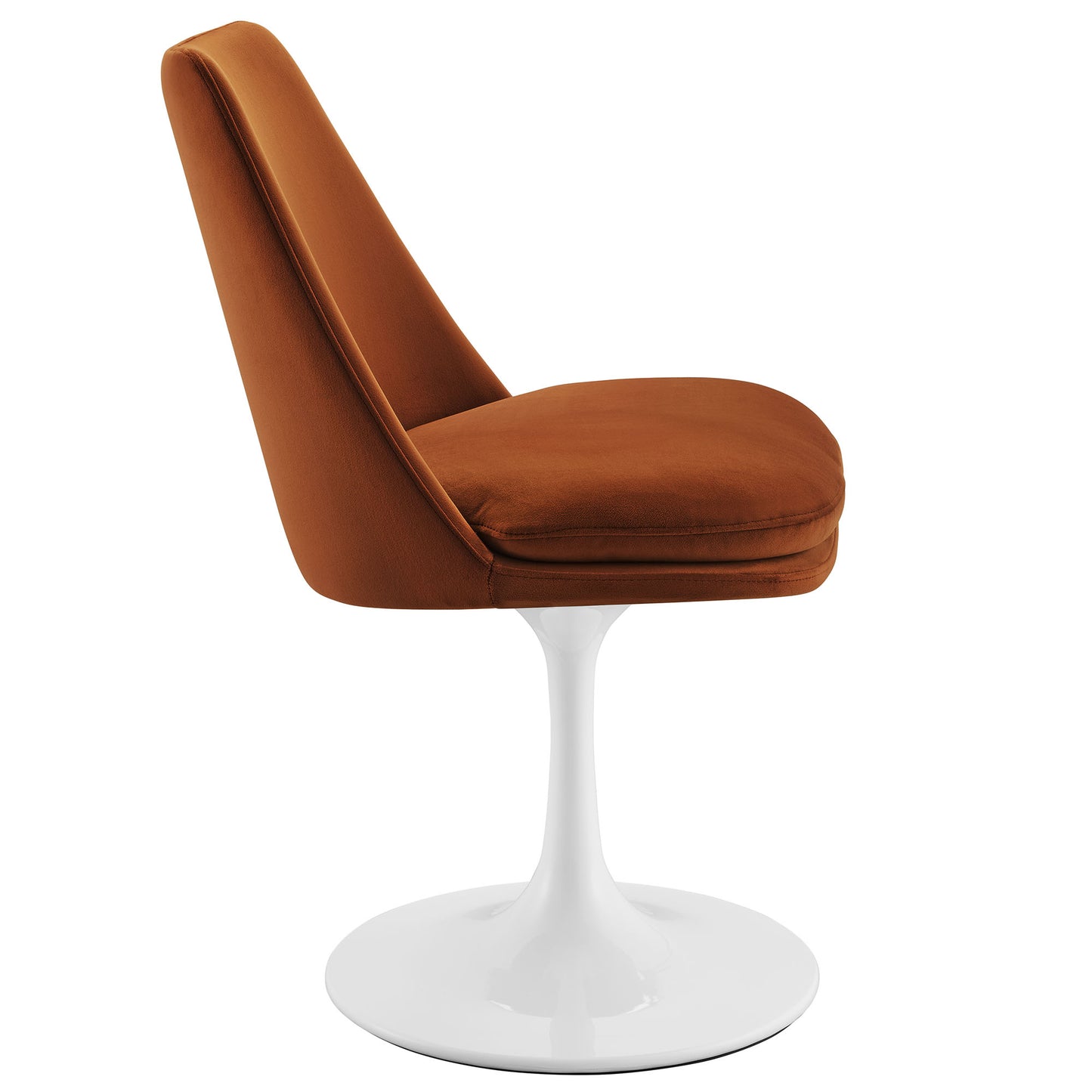 Lippa Performance Velvet Swivel Dining Chair by Modway EEI-6954-WHI-RUS