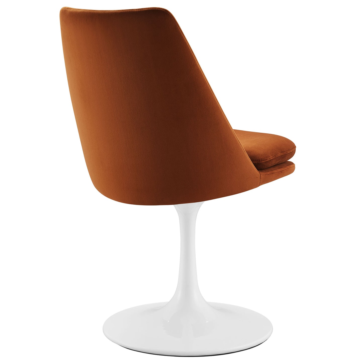 Lippa Performance Velvet Swivel Dining Chair by Modway EEI-6954-WHI-RUS