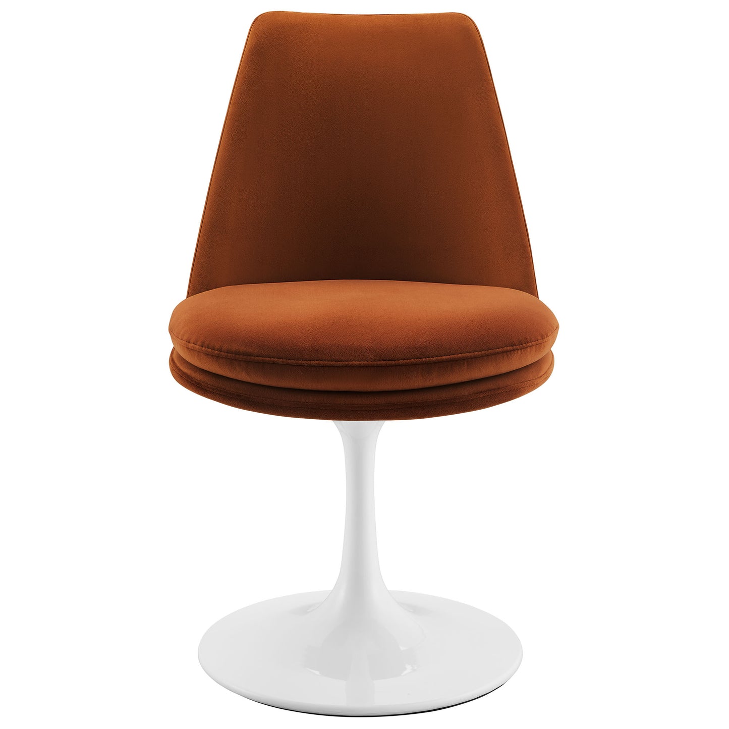 Lippa Performance Velvet Swivel Dining Chair by Modway EEI-6954-WHI-RUS