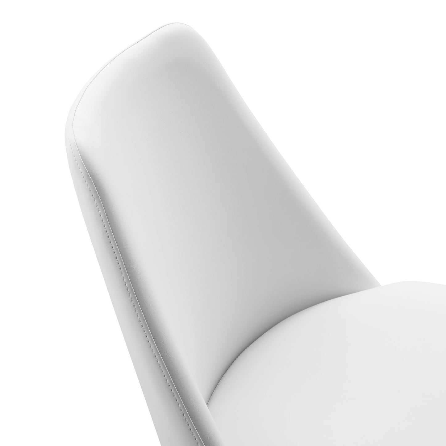 Lippa Vegan Leather Swivel Dining Chair by Modway EEI-6955-WHI-WHI