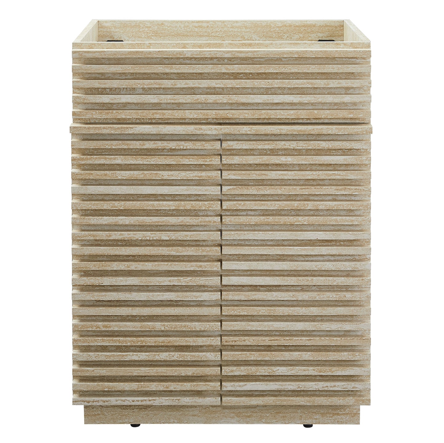 Render 24" Faux Travertine Bathroom Vanity Cabinet (Sink Not Included) by Modway EEI-6967-TRA