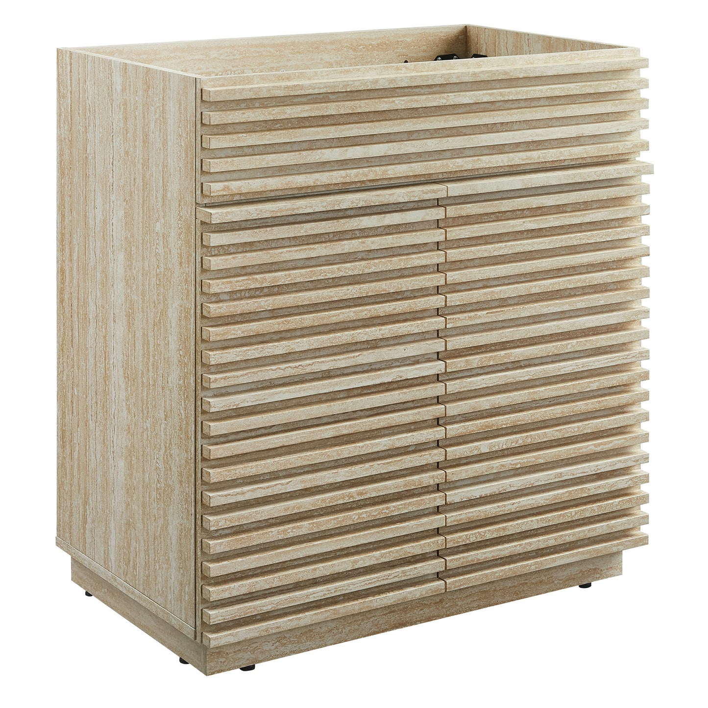 Render 30" Faux Travertine Bathroom Vanity Cabinet (Sink Not Included) by Modway EEI-6968-TRA