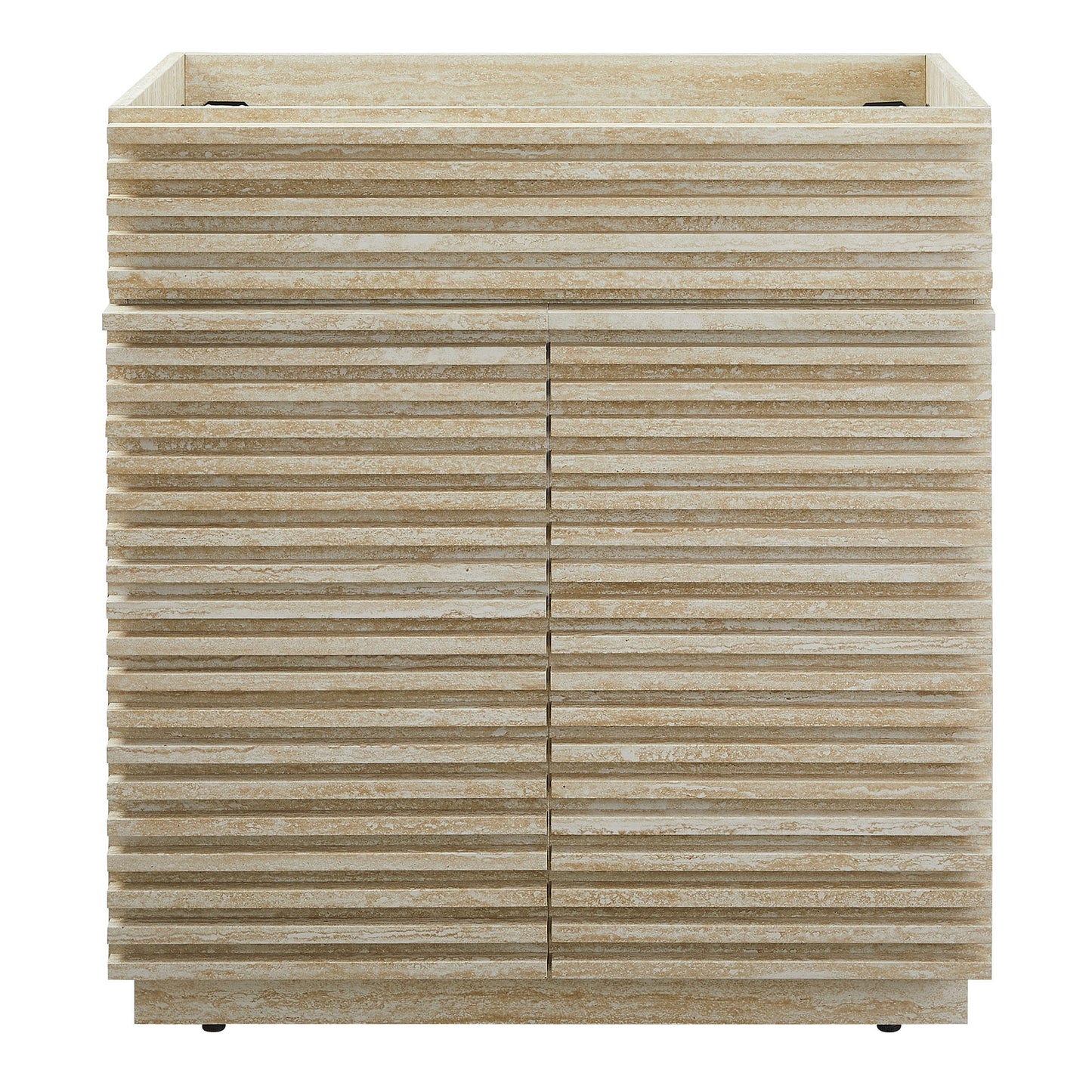 Render 30" Faux Travertine Bathroom Vanity Cabinet (Sink Not Included) by Modway EEI-6968-TRA