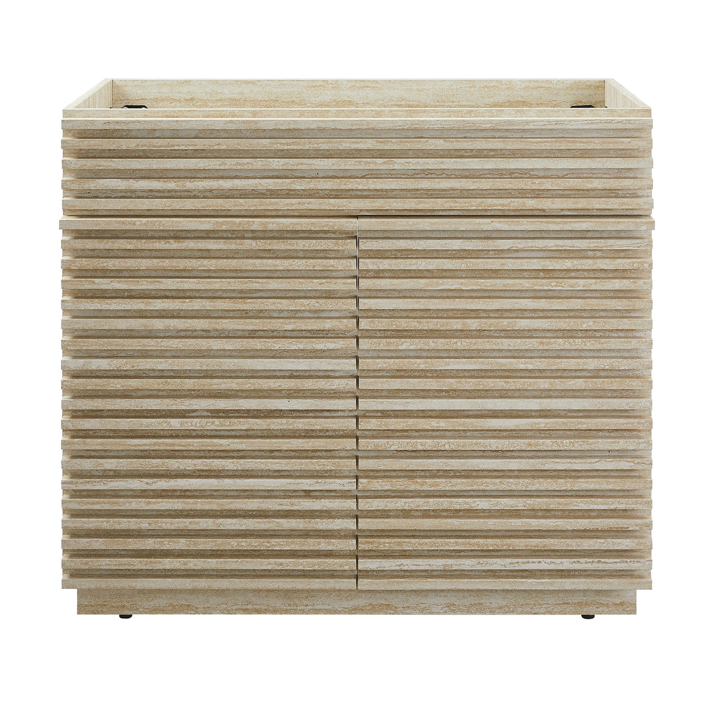 Render 36" Faux Travertine Bathroom Vanity Cabinet (Sink Not Included) by Modway EEI-6969-TRA