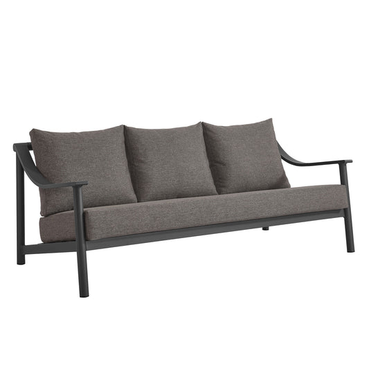 Terrace Outdoor Patio Aluminum Sofa by Modway EEI-6977-CAR-GPH