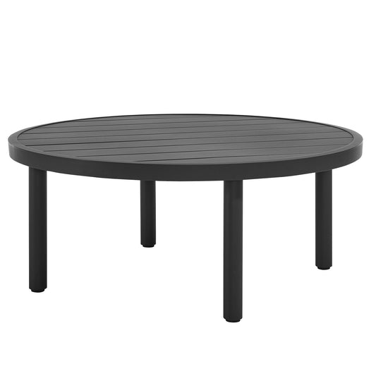 Terrace 35" Outdoor Patio Aluminum Round Coffee Table by Modway EEI-6978-GPH