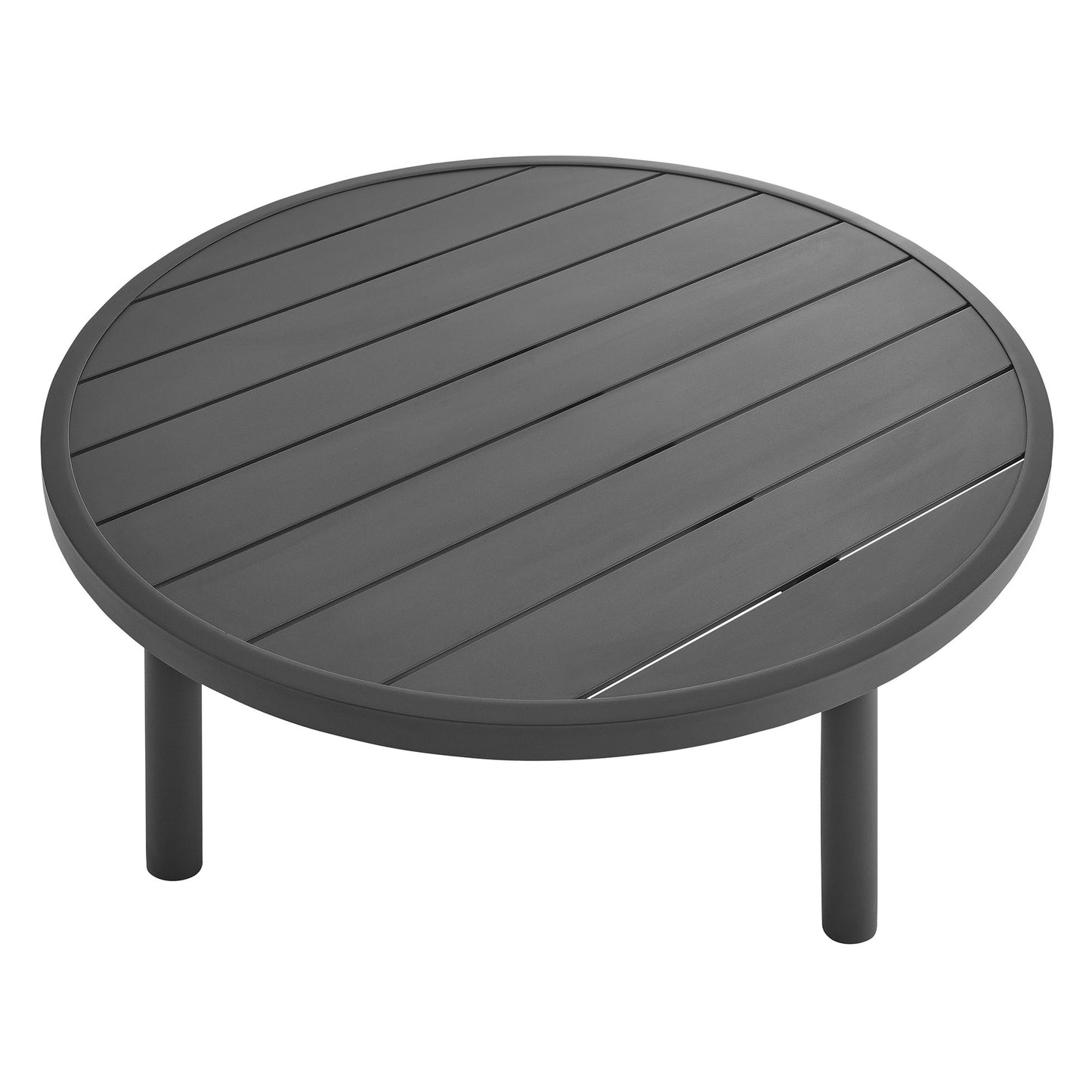 Terrace 35" Outdoor Patio Aluminum Round Coffee Table by Modway EEI-6978-GPH