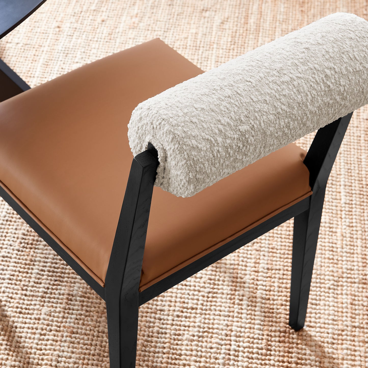 Kai Boucle and Fabric Dining Chair by Modway