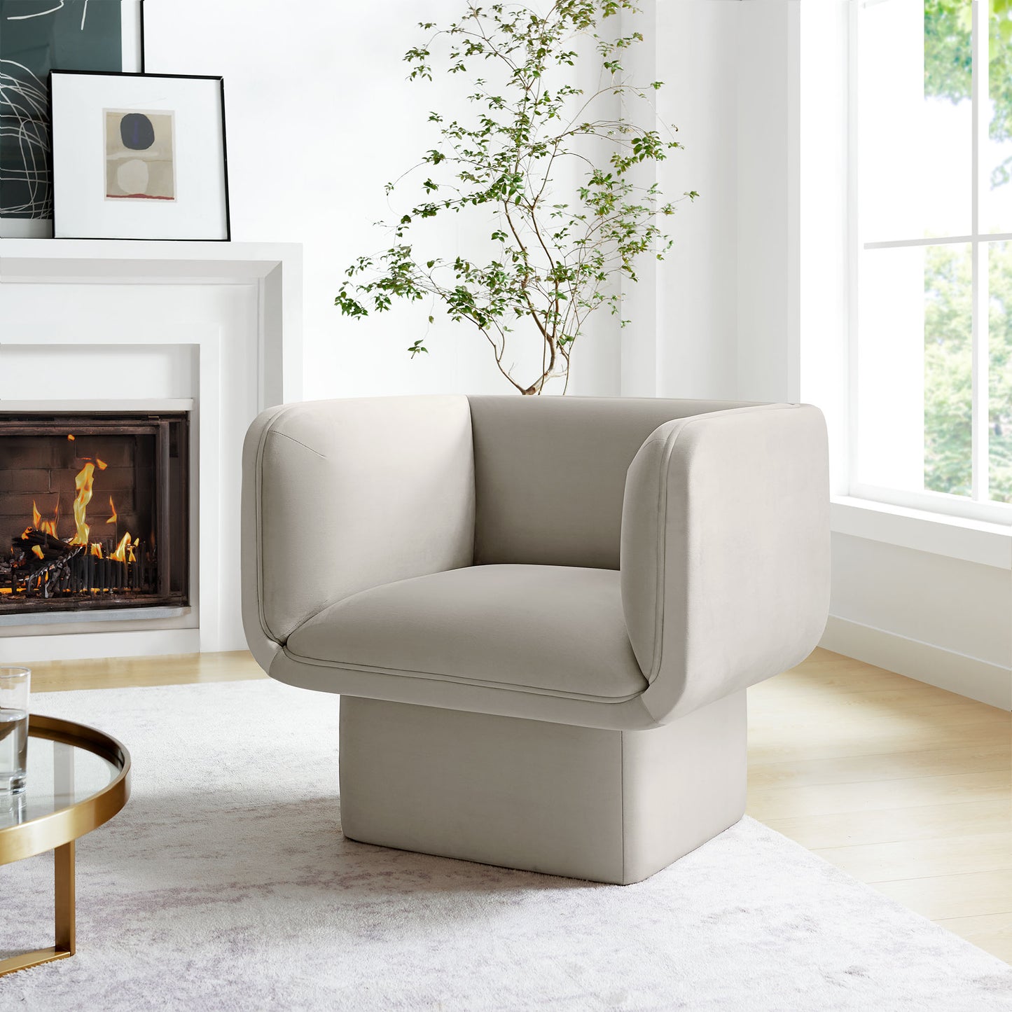 Tate Performance Velvet Accent Chair by Modway