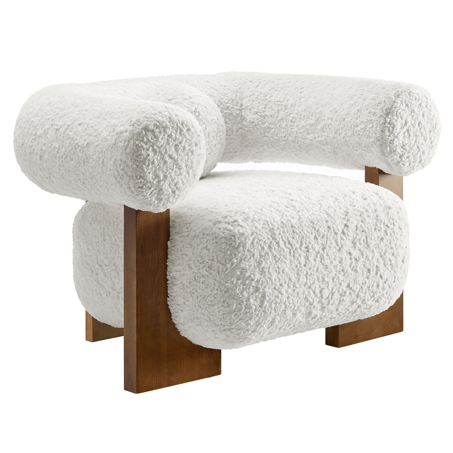 Jace Accent Chair by Modway - Faux Fur and Boucle Fabric Options