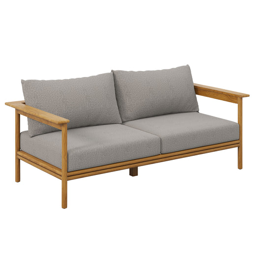 Wren Outdoor Patio Teak Wood Sofa by Modway