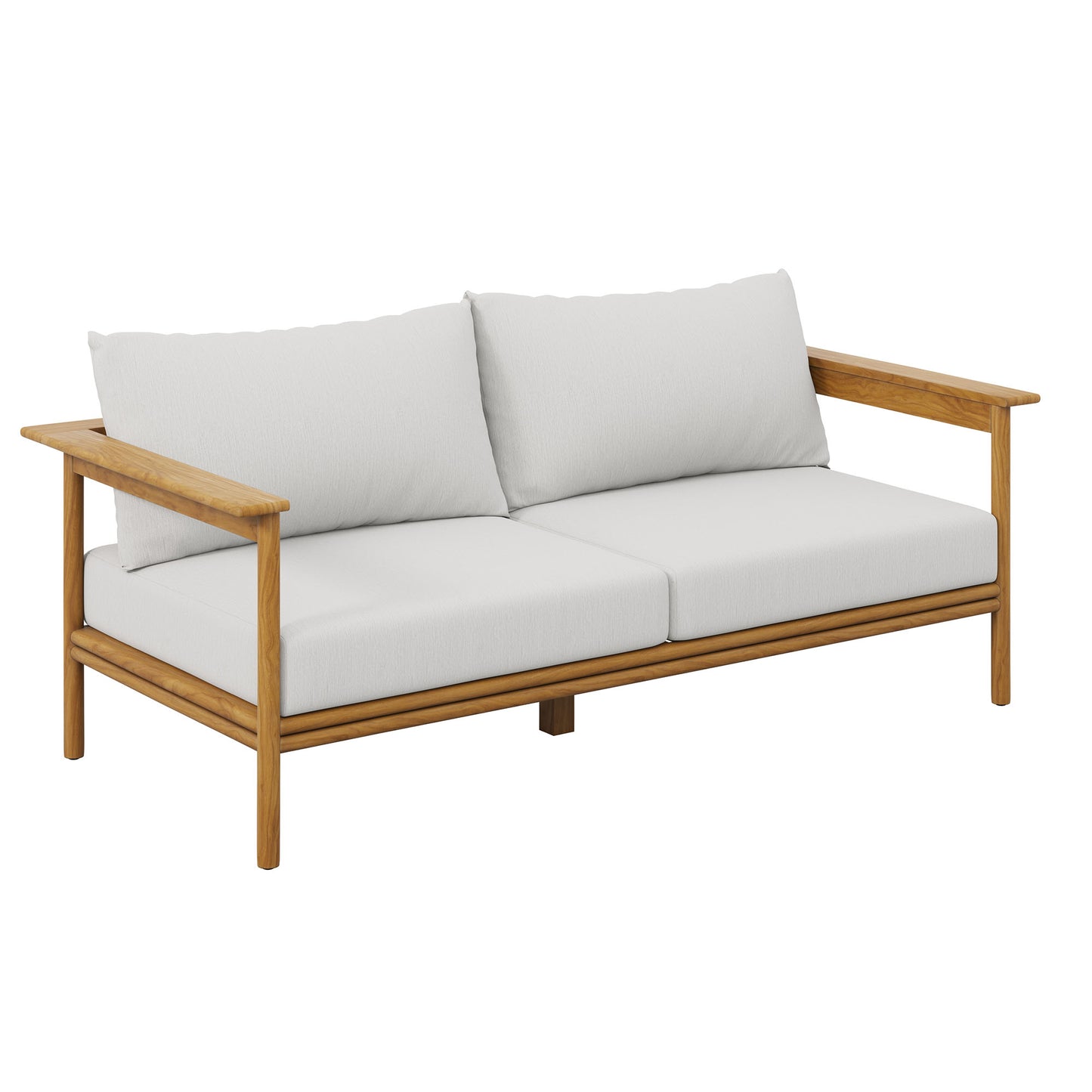 Wren Outdoor Patio Teak Wood Sofa by Modway