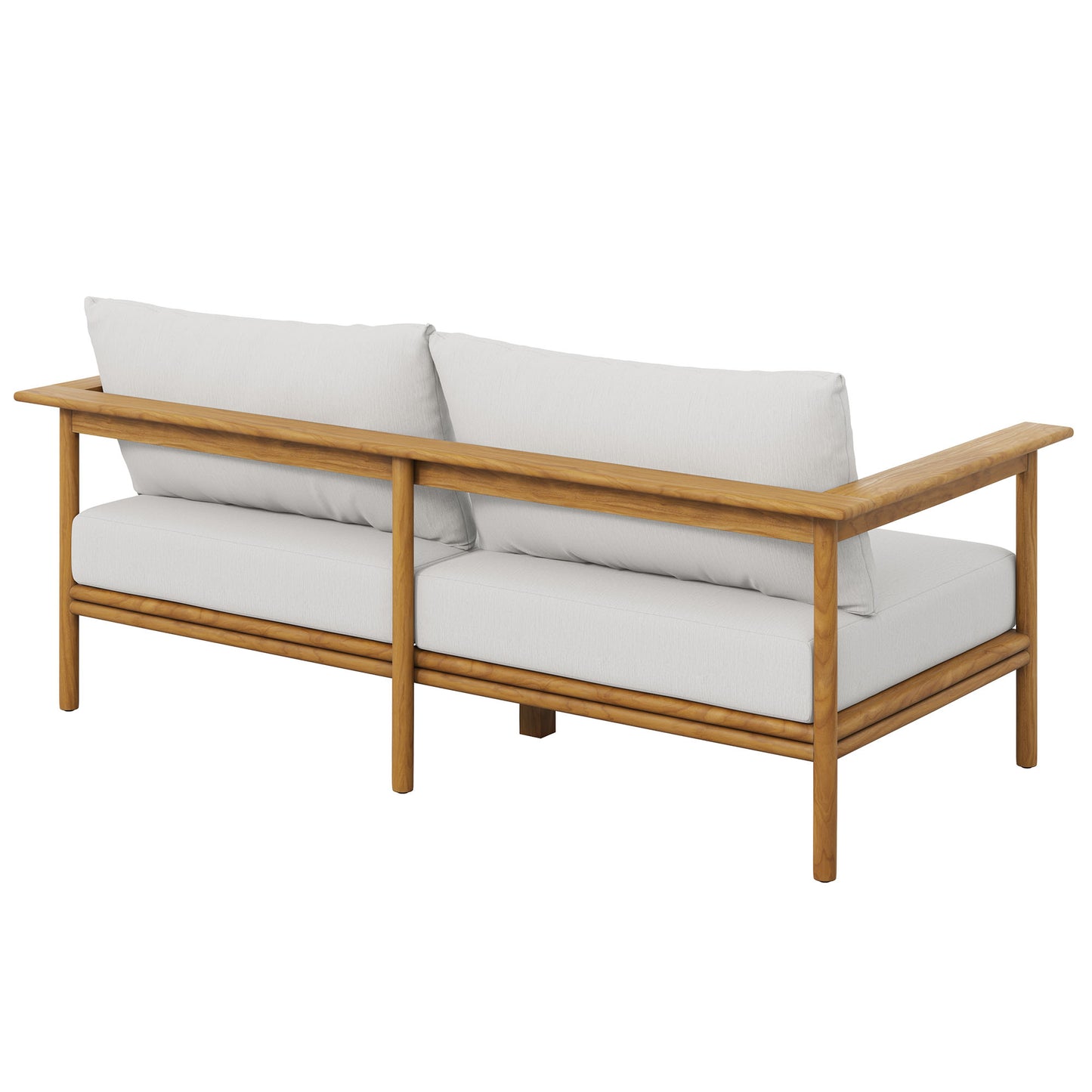 Wren Outdoor Patio Teak Wood Sofa by Modway