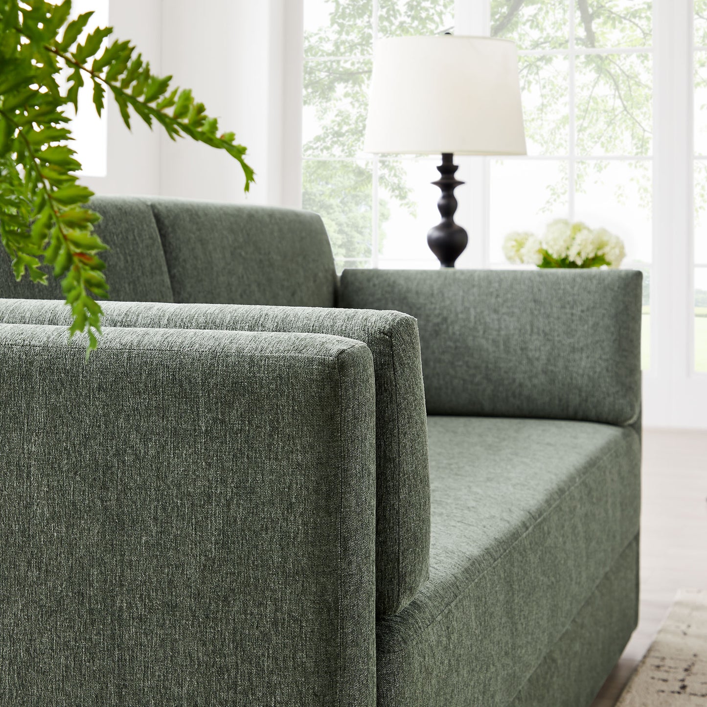 Linden Upholstered Heathered Chenille Sofa by Modway