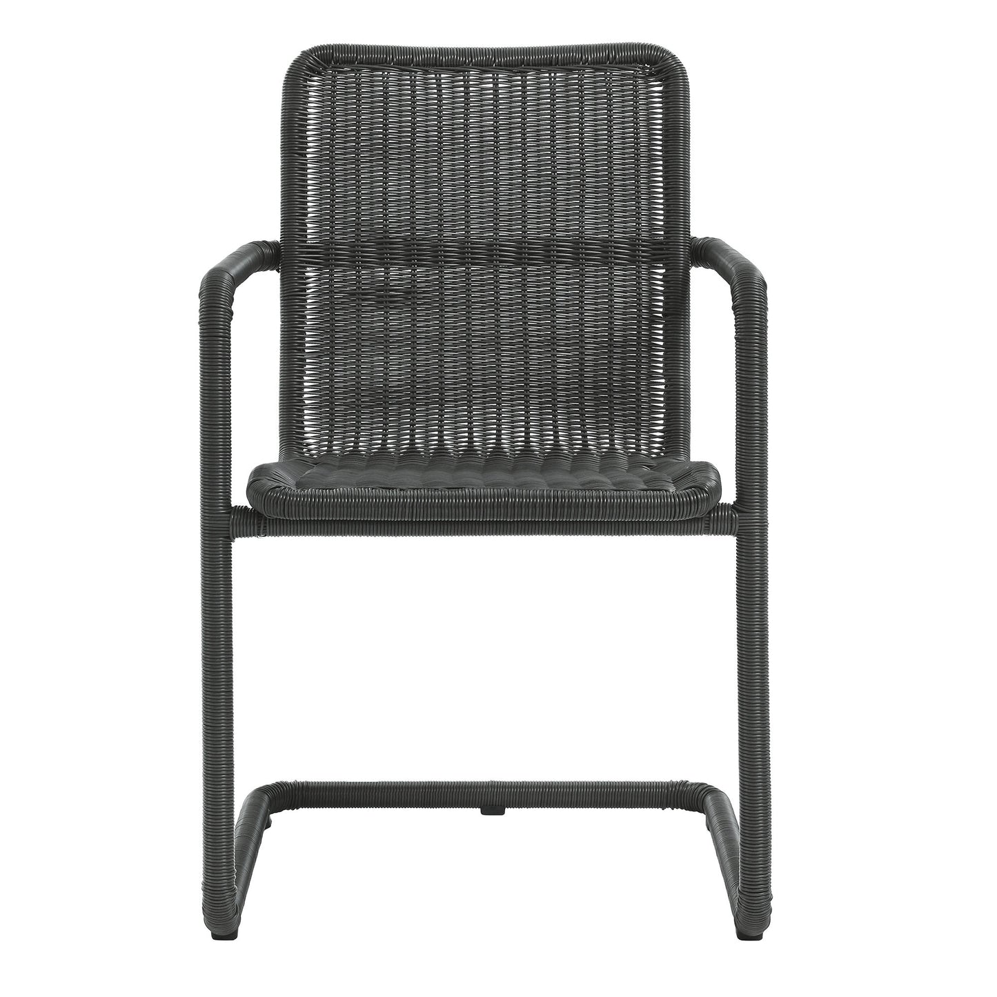 Abacus Outdoor Patio Wicker Dining Chairs Set of 2 by Modway