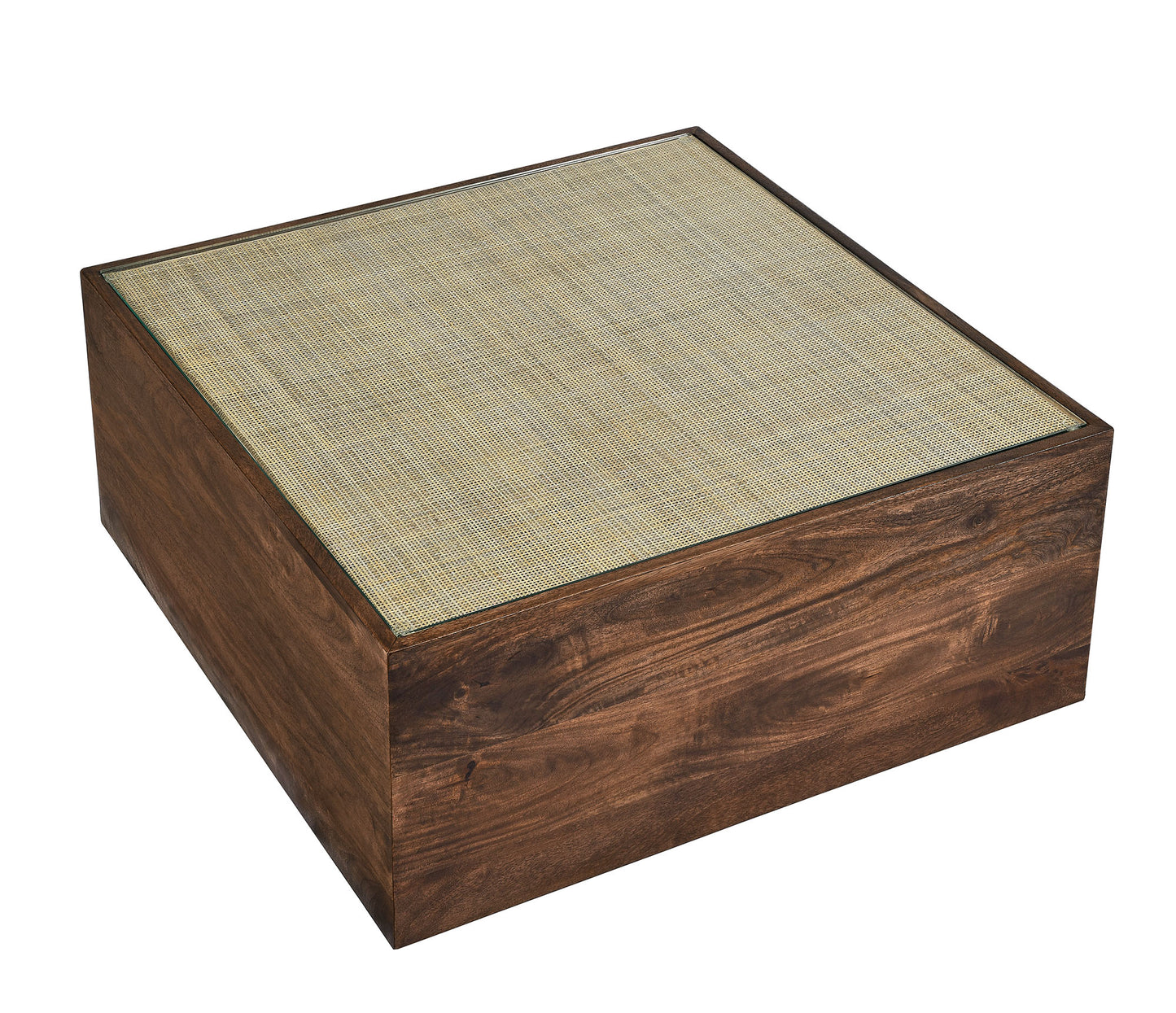 Truett Square Wood Rattan Coffee Table by Modway EEI-7086-WAL