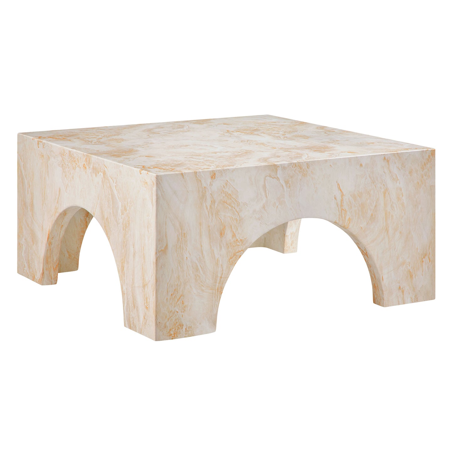 Valen Indoor - Outdoor Patio Arched Concrete Coffee Table by Modway EEI-7097-HYX