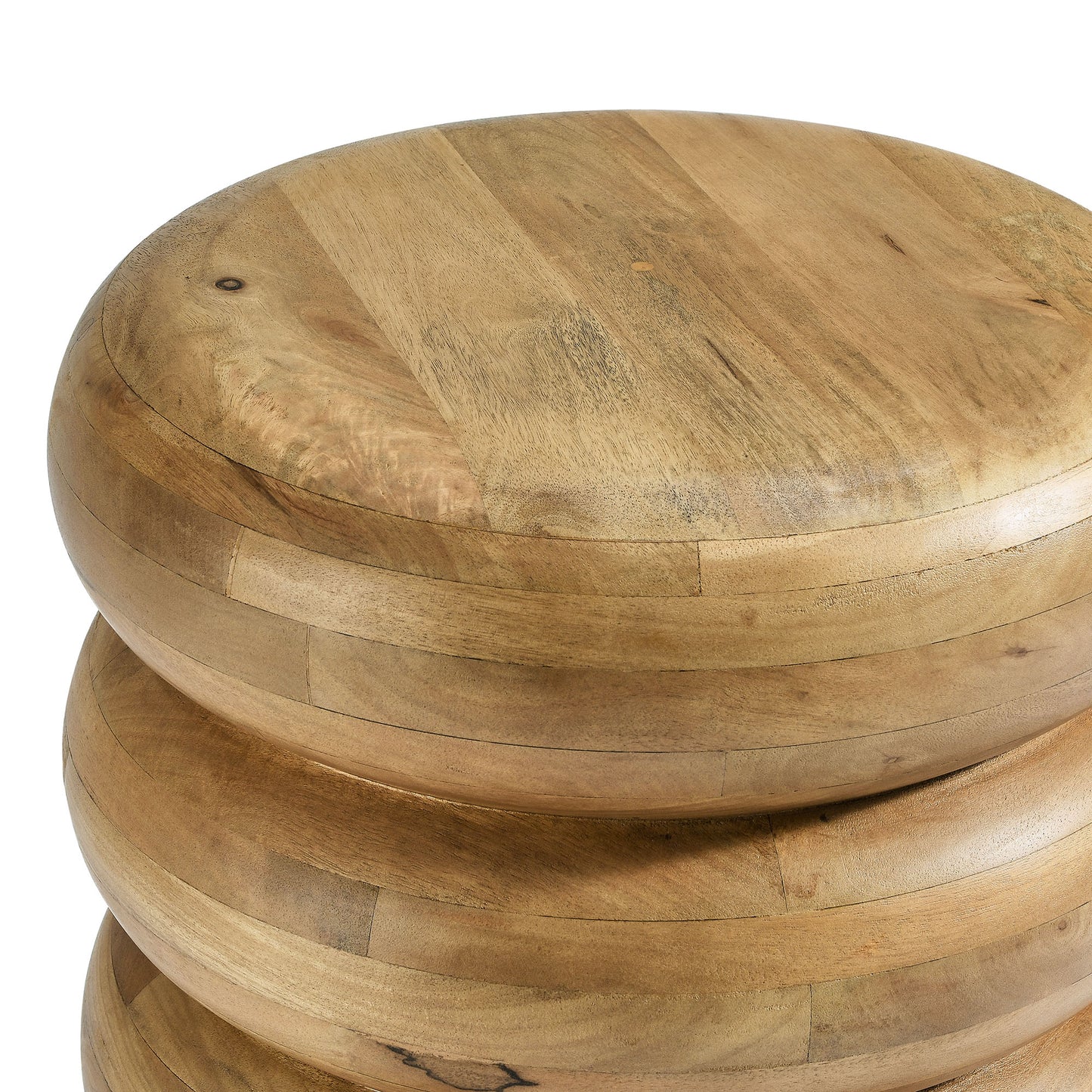 Ellery Round Stacked Wood Side Table by Modway EEI-7106