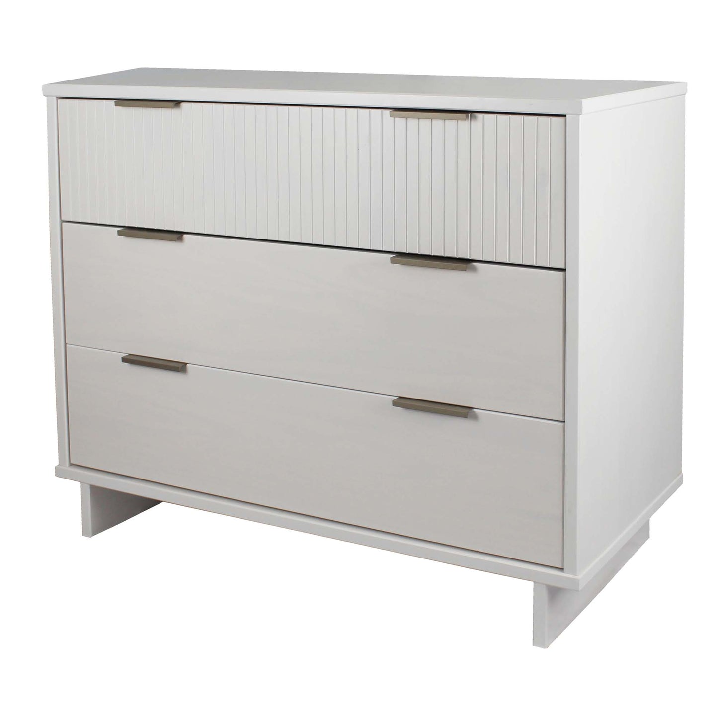 Manhattan Comfort 2-Piece Granville Modern Solid Wood Tall Narrow and Standard Dresser Set