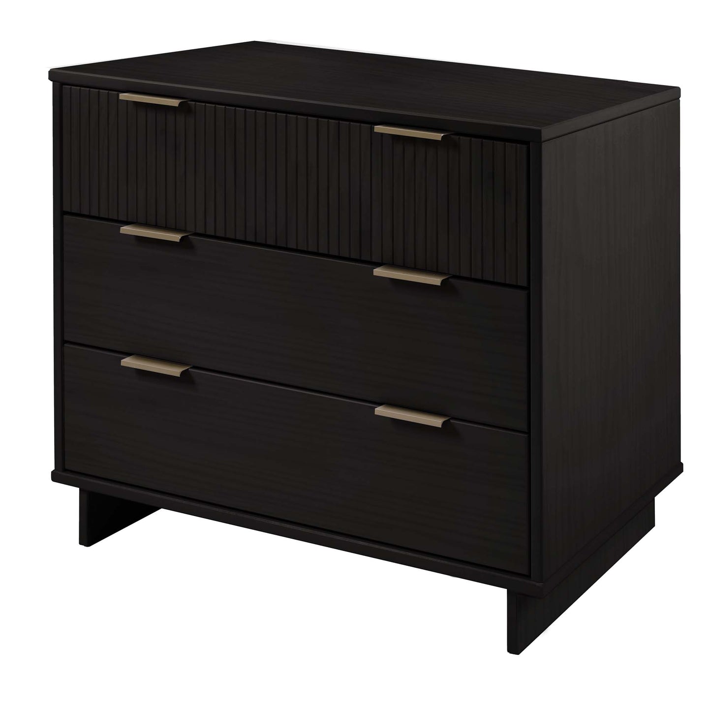 Manhattan Comfort 2-Piece Granville Modern Solid Wood Tall Narrow and Standard Dresser Set