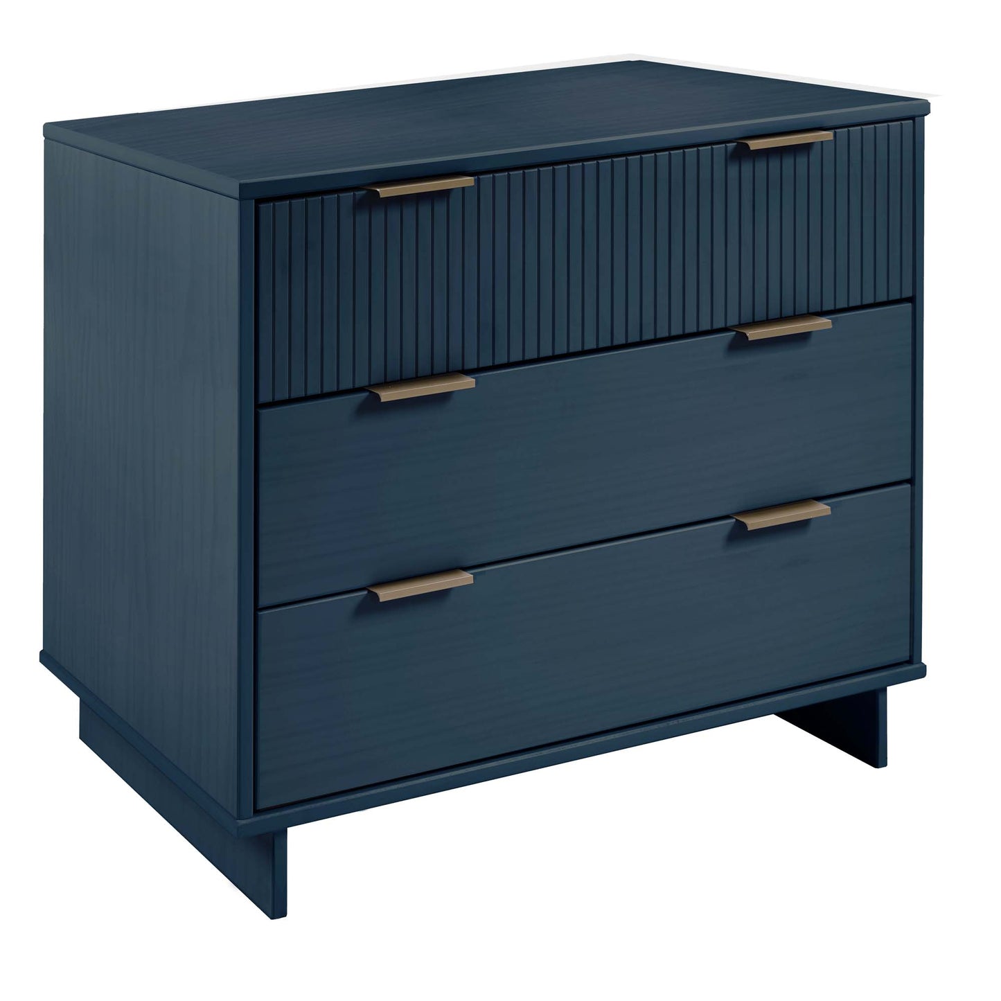 Manhattan Comfort 2-Piece Granville Modern Solid Wood Tall Narrow and Standard Dresser Set