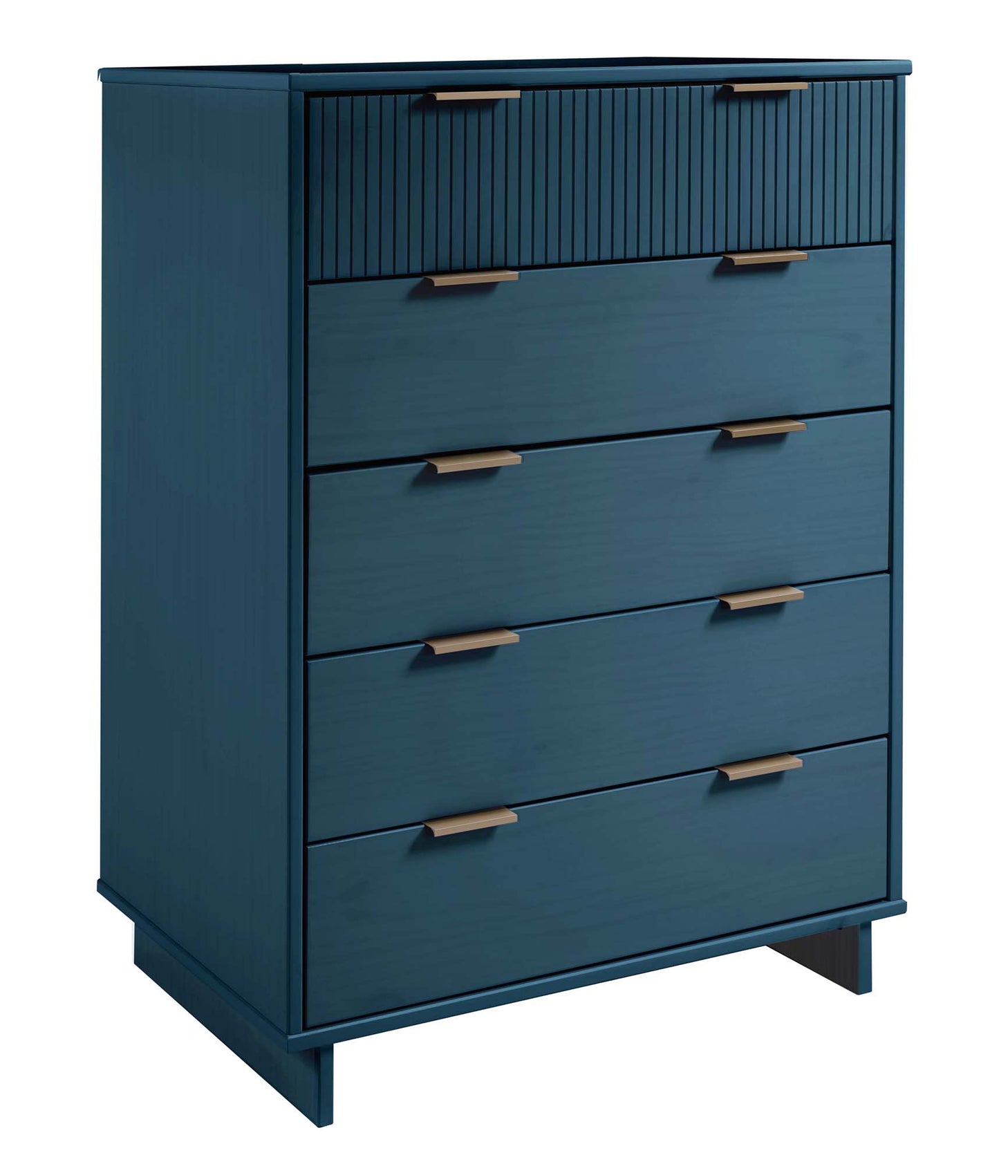 Manhattan Comfort 2-Piece Granville Modern Solid Wood Tall Chest and Dresser Set