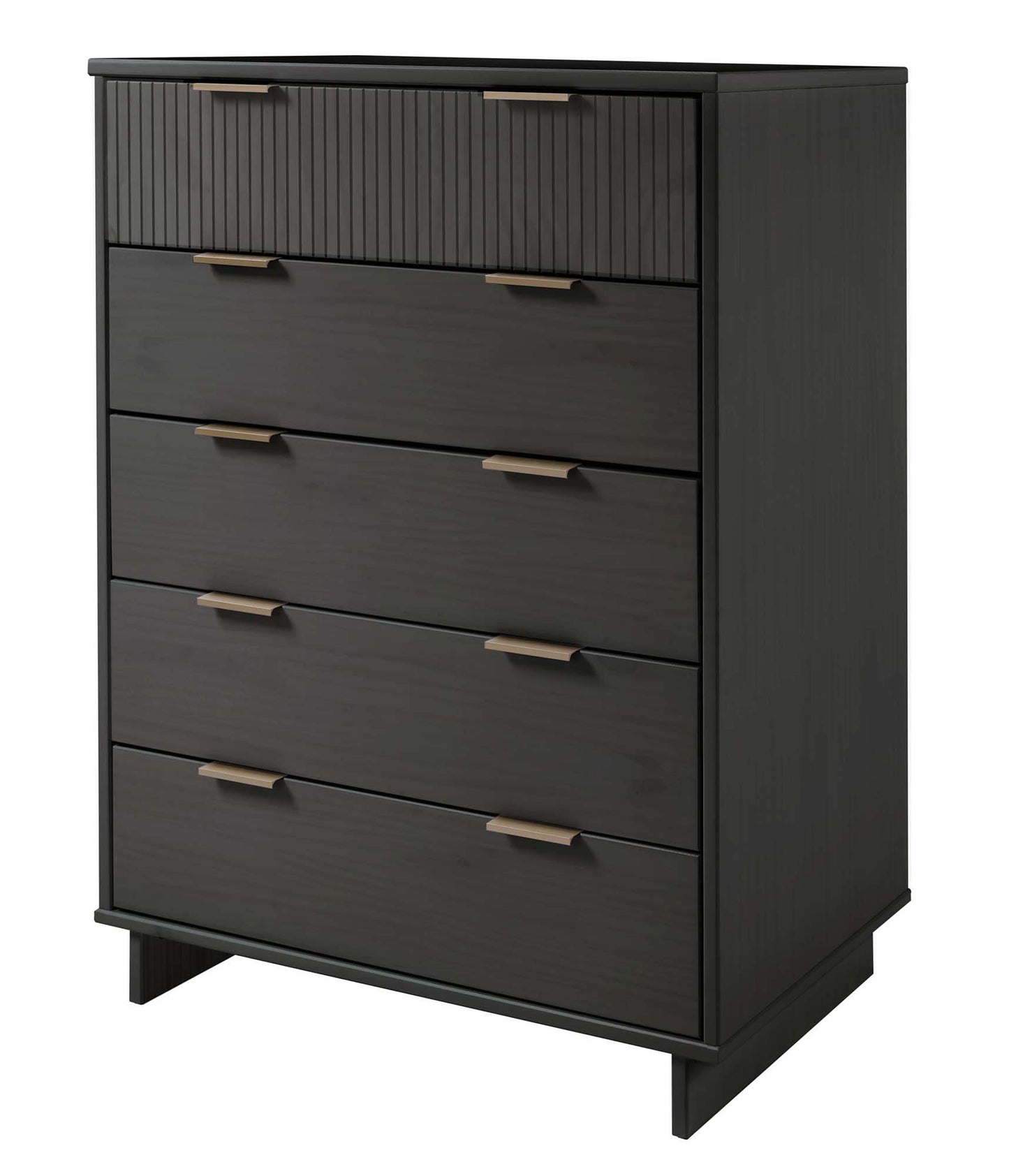 Manhattan Comfort 2-Piece Granville Modern Solid Wood Tall Chest and Dresser Set