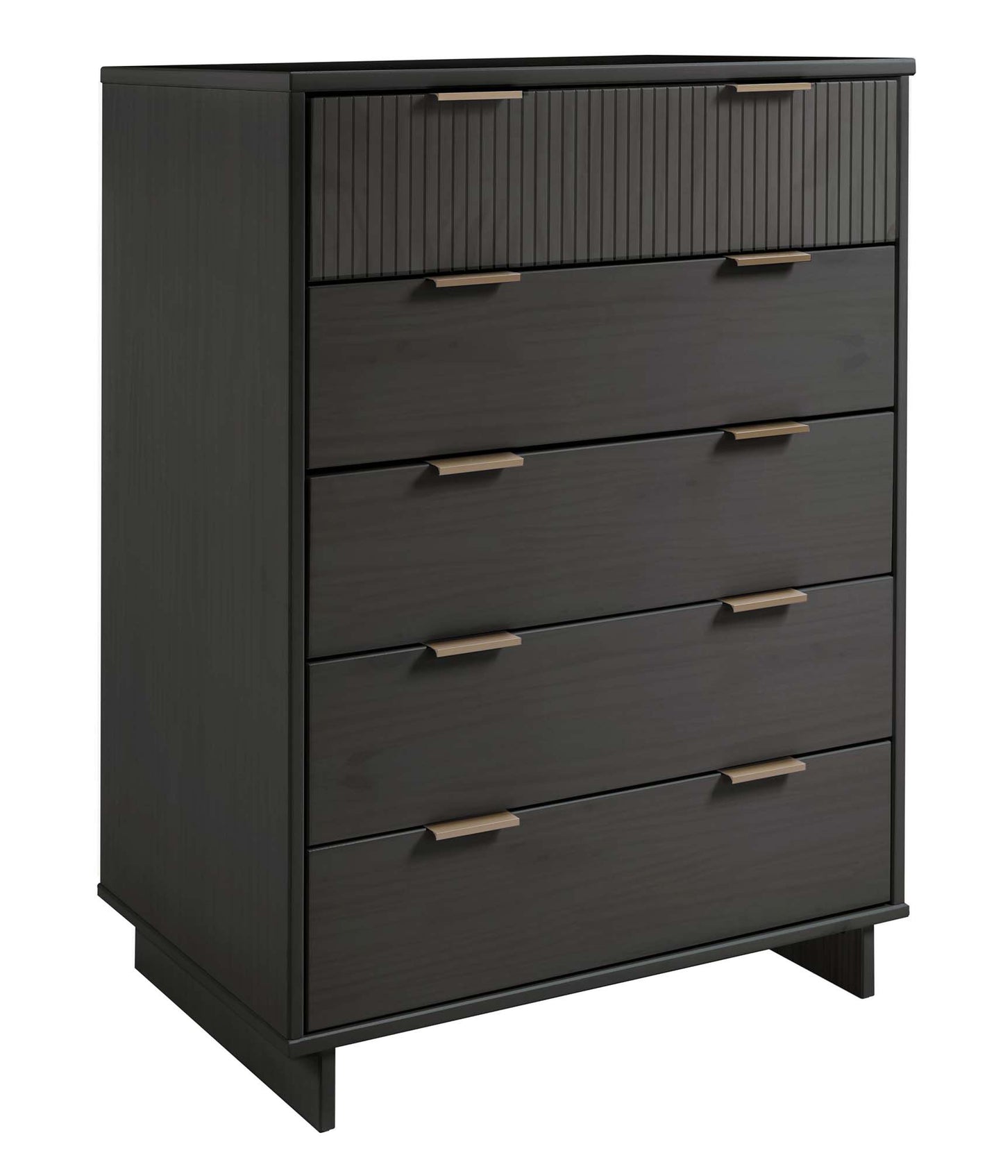 Manhattan Comfort 2-Piece Granville Modern Solid Wood Tall Chest and Dresser Set