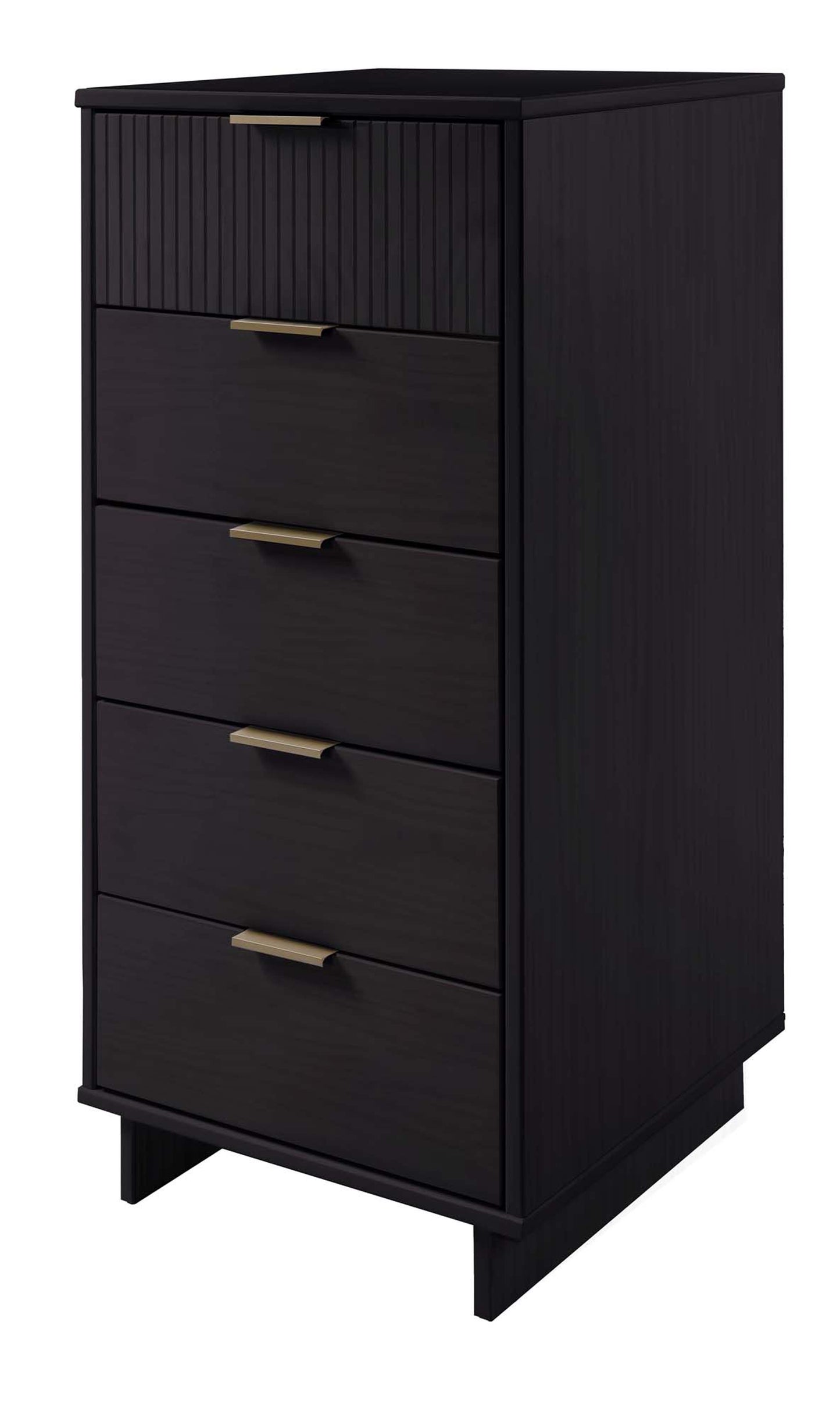 Manhattan Comfort 3-Piece Granville Modern Solid Wood Tall Narrow Chest and Dresser Set