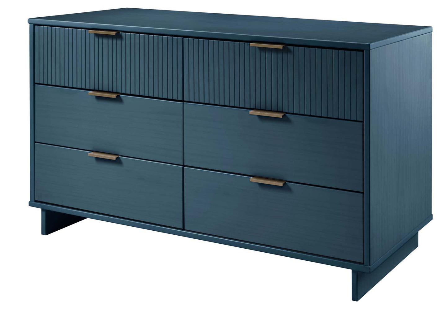 Manhattan Comfort 2-Piece Granville Modern Solid Wood Tall Chest and Double Dresser Set