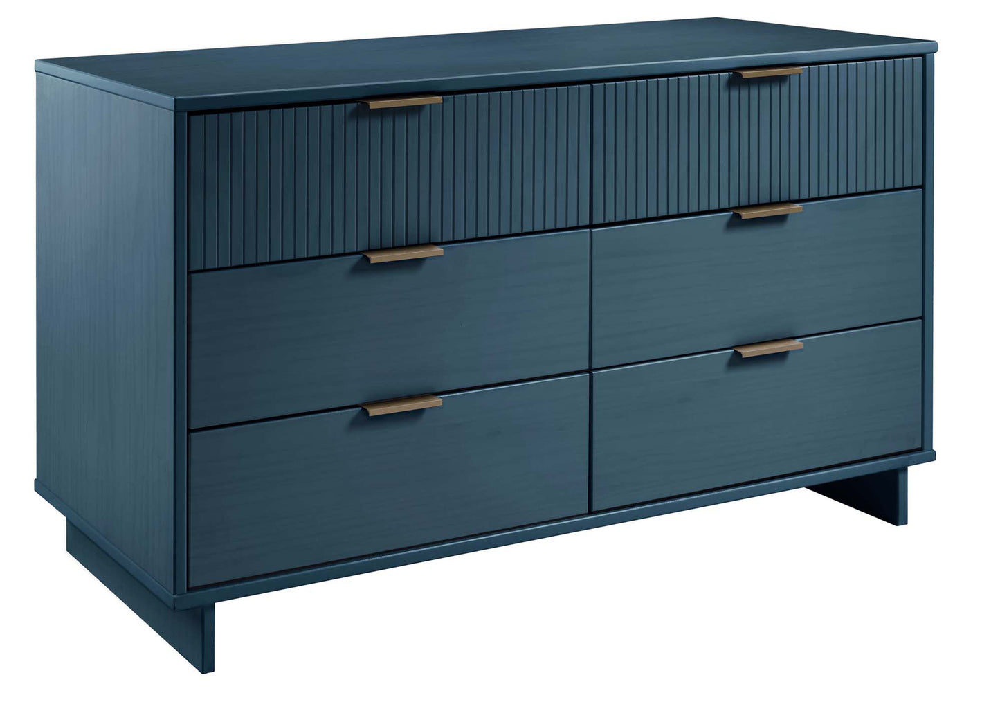 Manhattan Comfort 2-Piece Granville Modern Solid Wood Tall Chest and Double Dresser Set