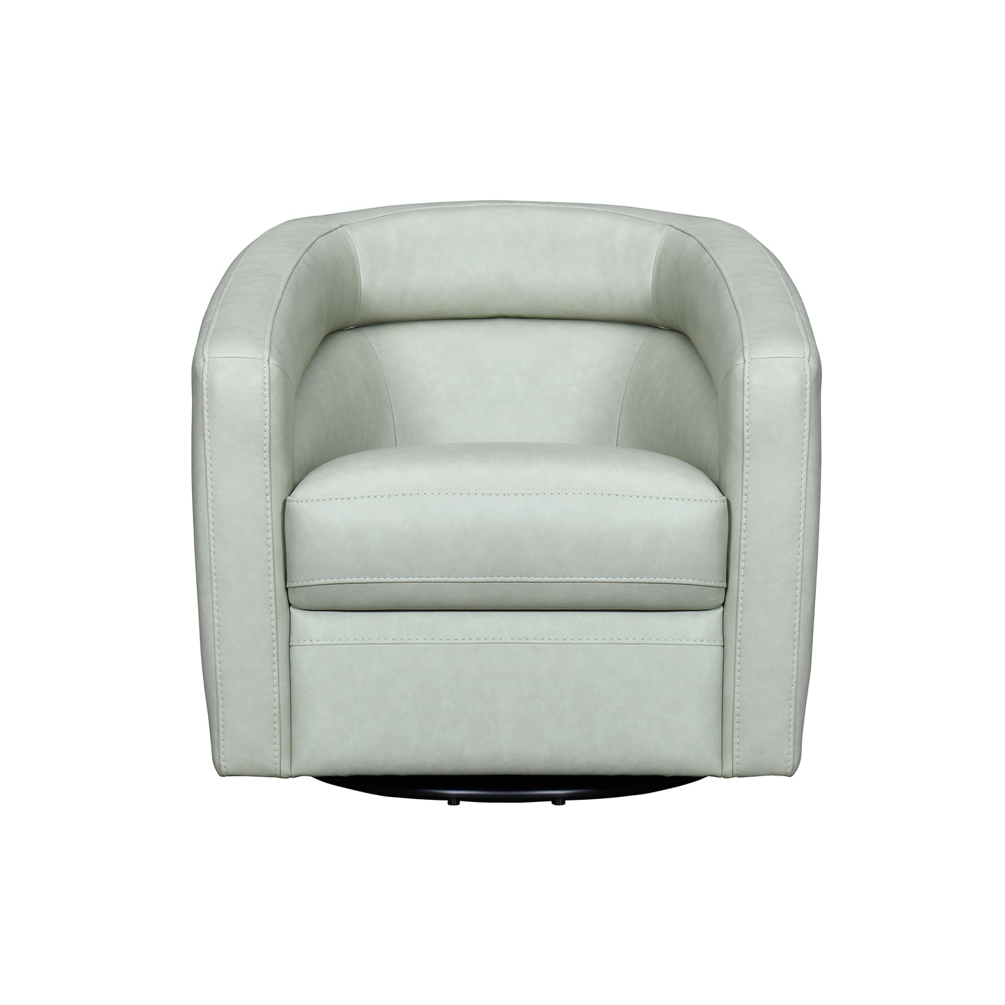 Desi Contemporary Leather Swivel Accent Chair