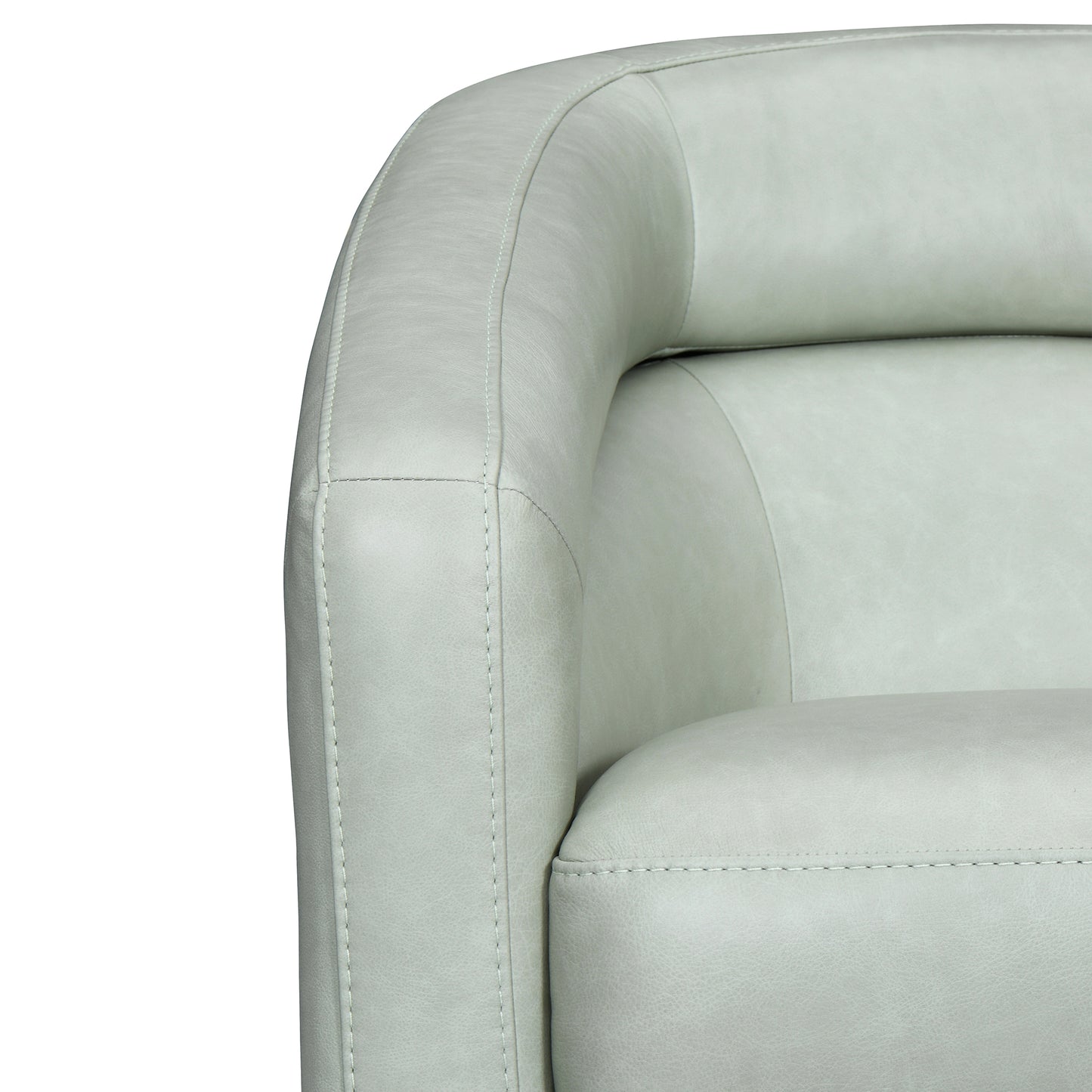 Desi Contemporary Leather Swivel Accent Chair