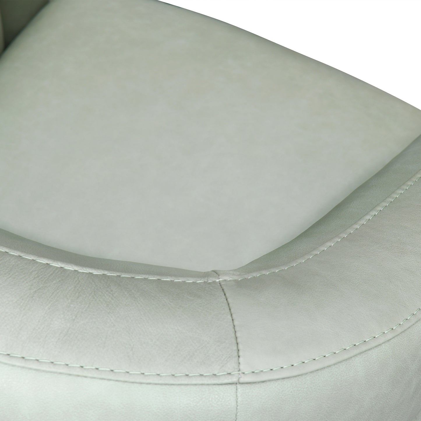 Desi Contemporary Leather Swivel Accent Chair