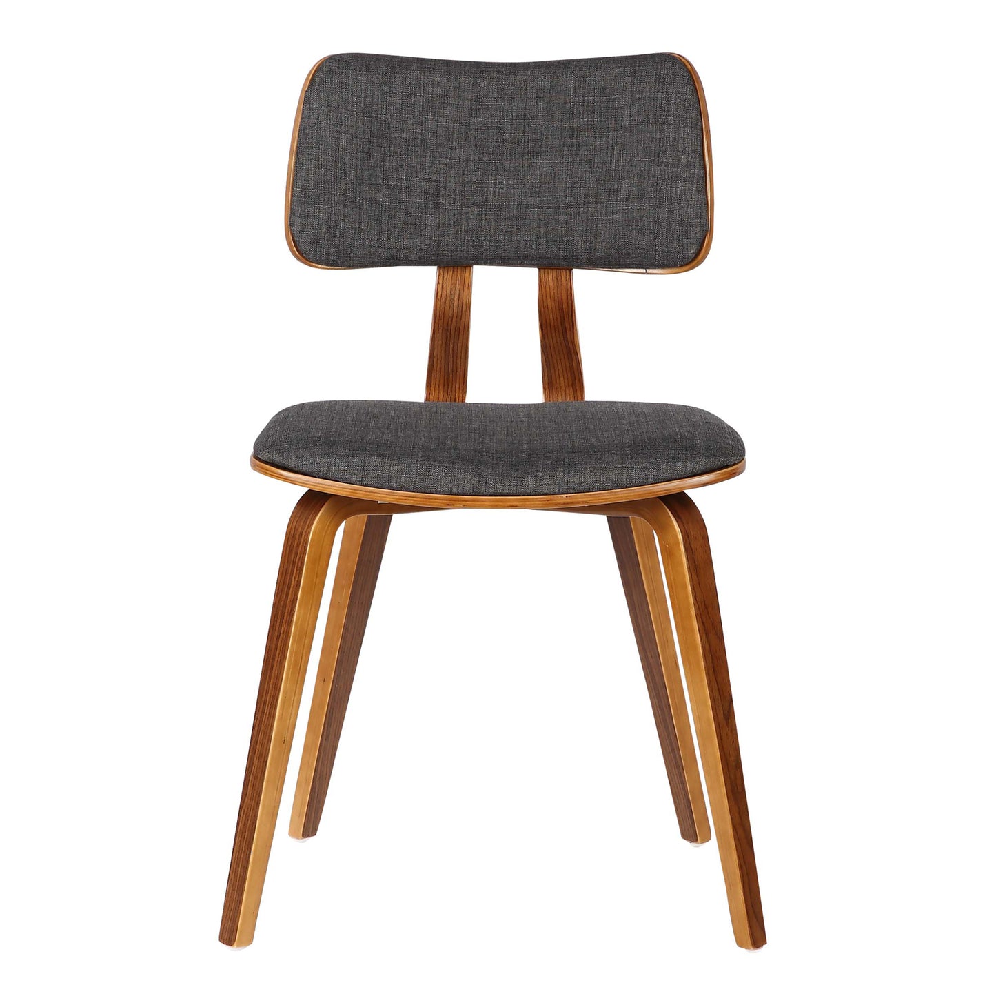 Jaguar Mid-Century Dining Chair in Walnut Wood and Fabric