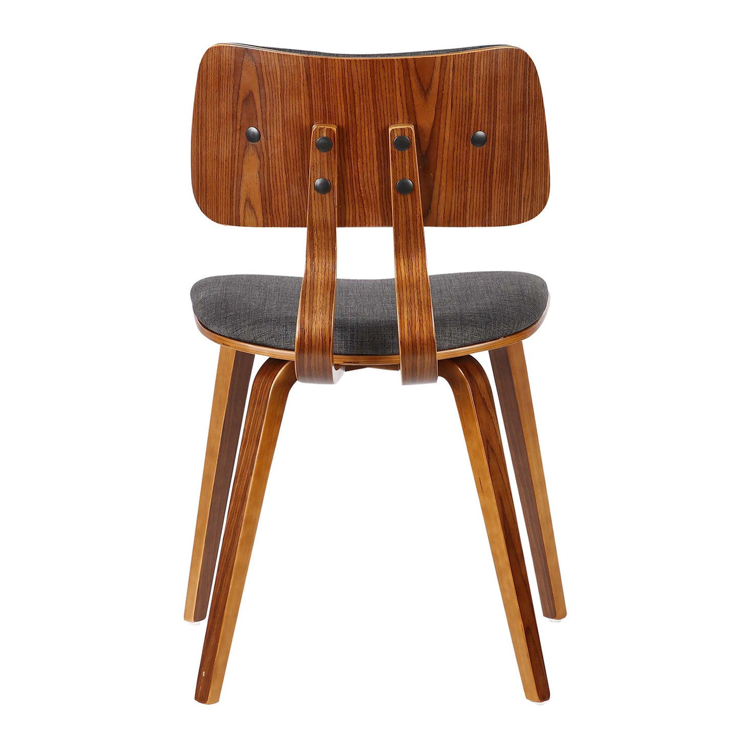 Jaguar Mid-Century Dining Chair in Walnut Wood and Fabric