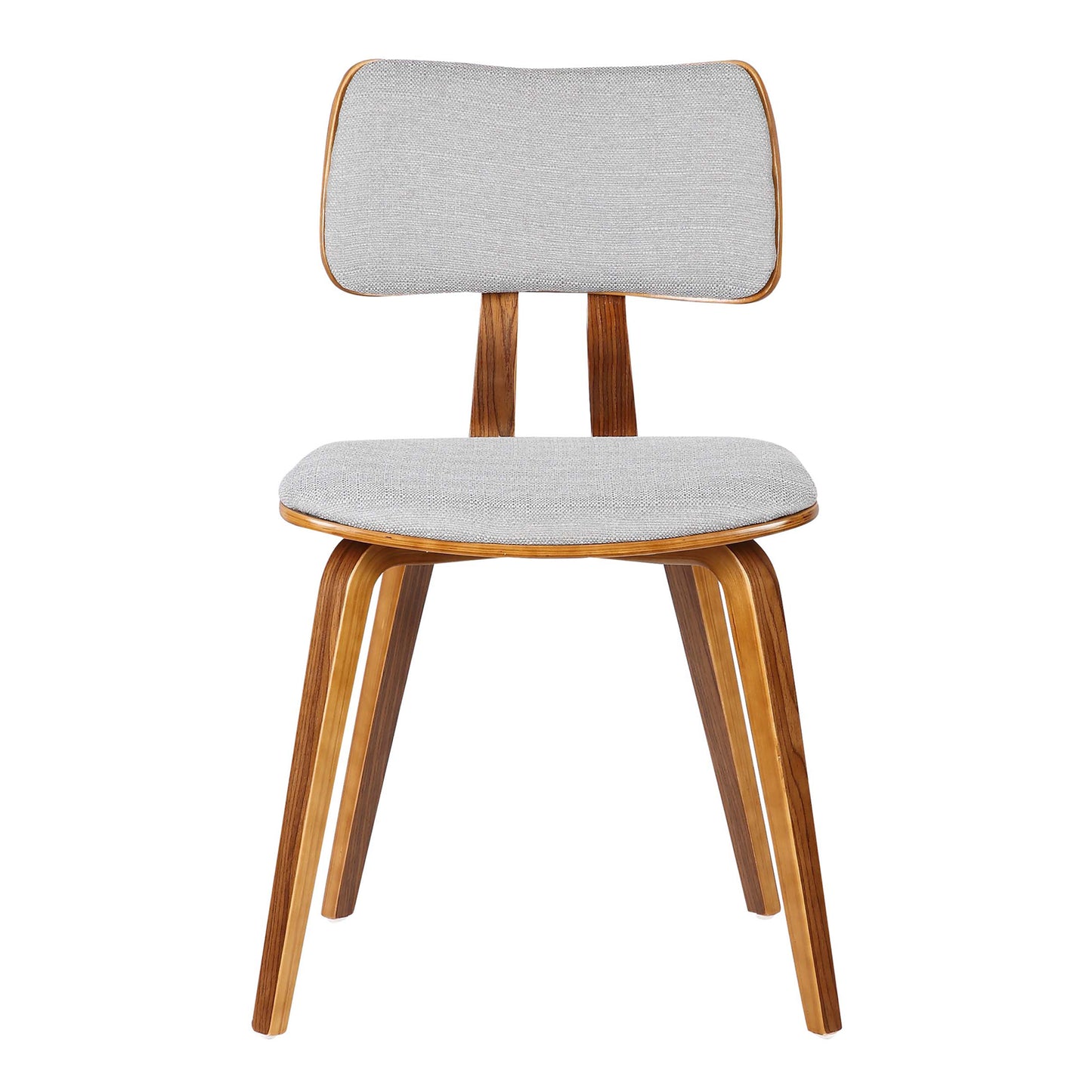 Jaguar Mid-Century Dining Chair in Walnut Wood and Fabric