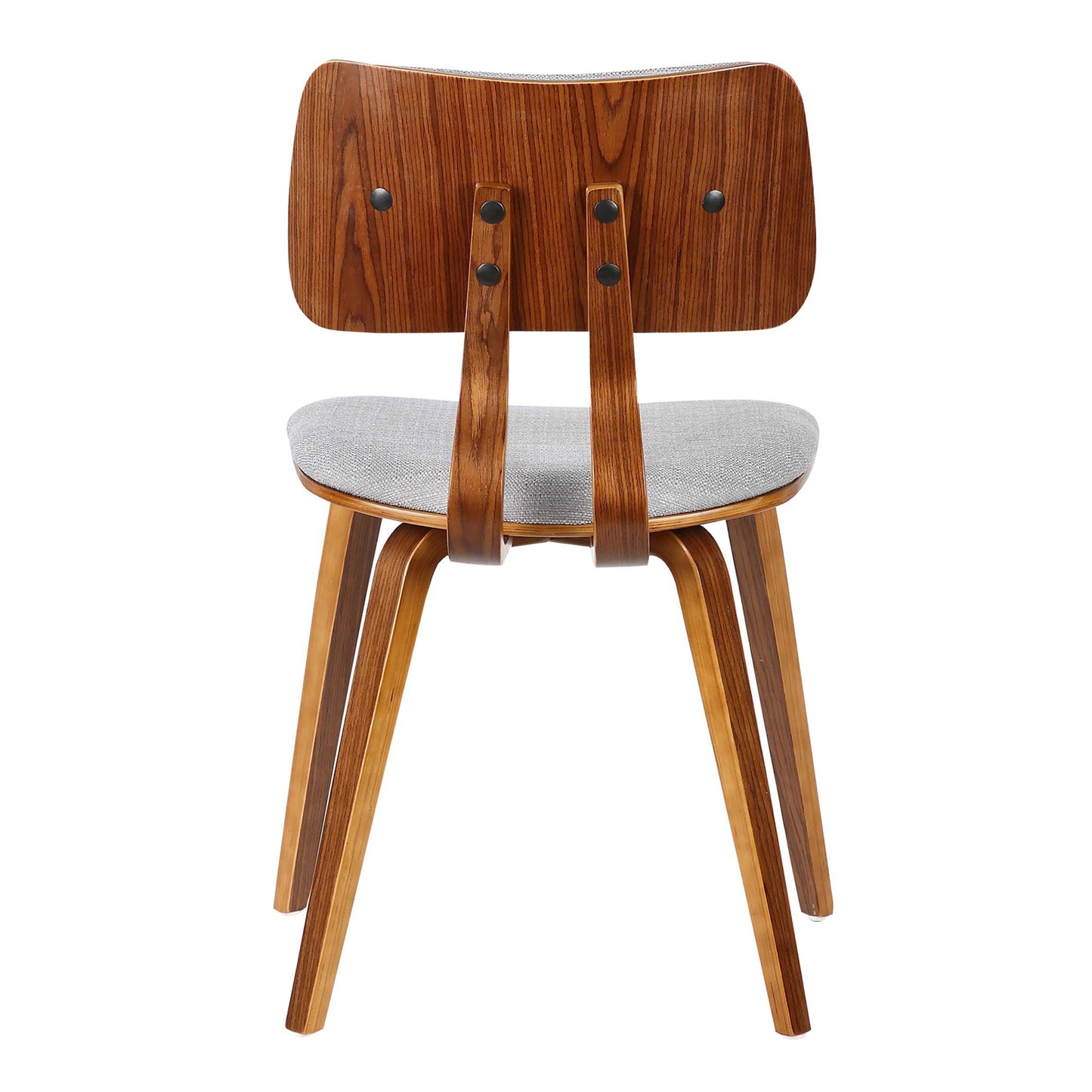 Jaguar Mid-Century Dining Chair in Walnut Wood and Fabric