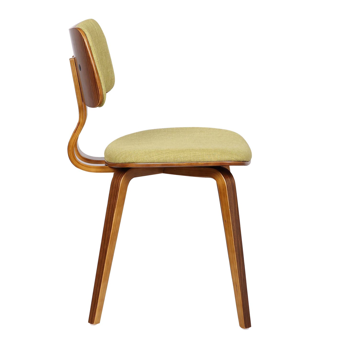 Jaguar Mid-Century Dining Chair in Walnut Wood and Fabric