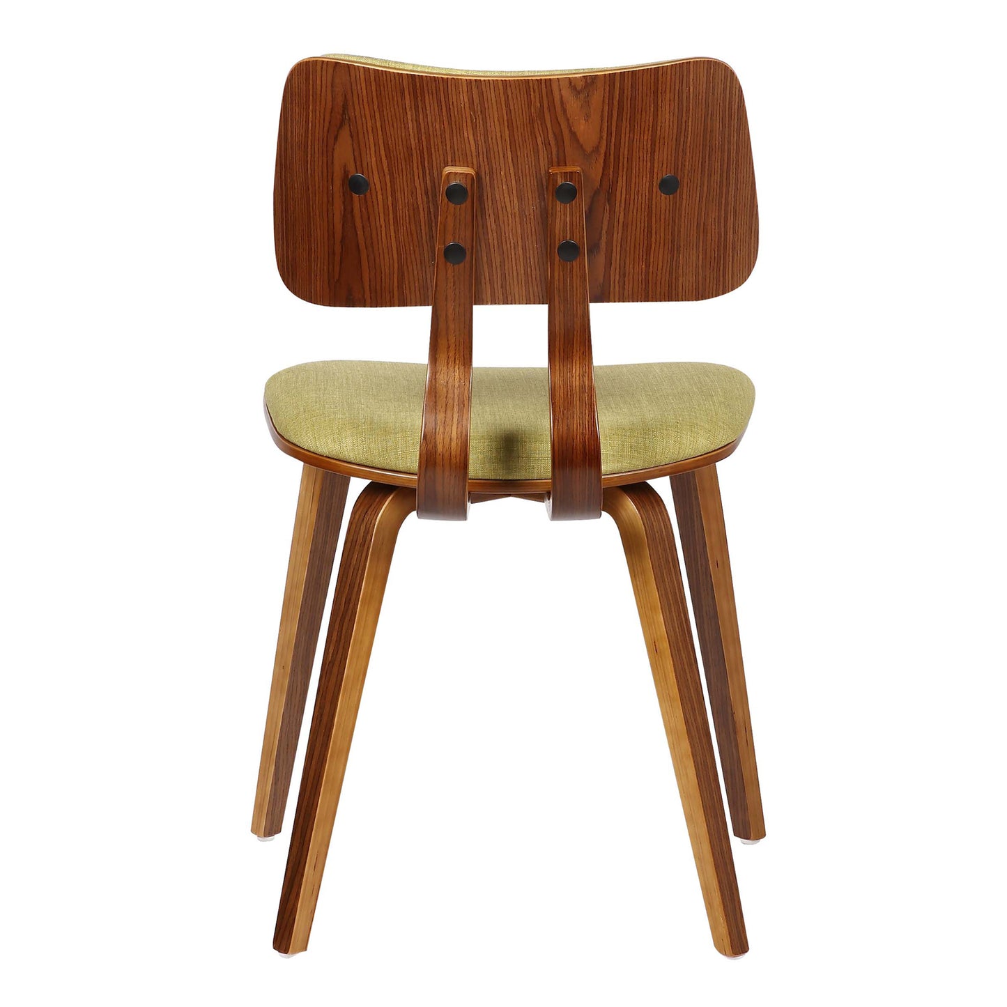 Jaguar Mid-Century Dining Chair in Walnut Wood and Fabric